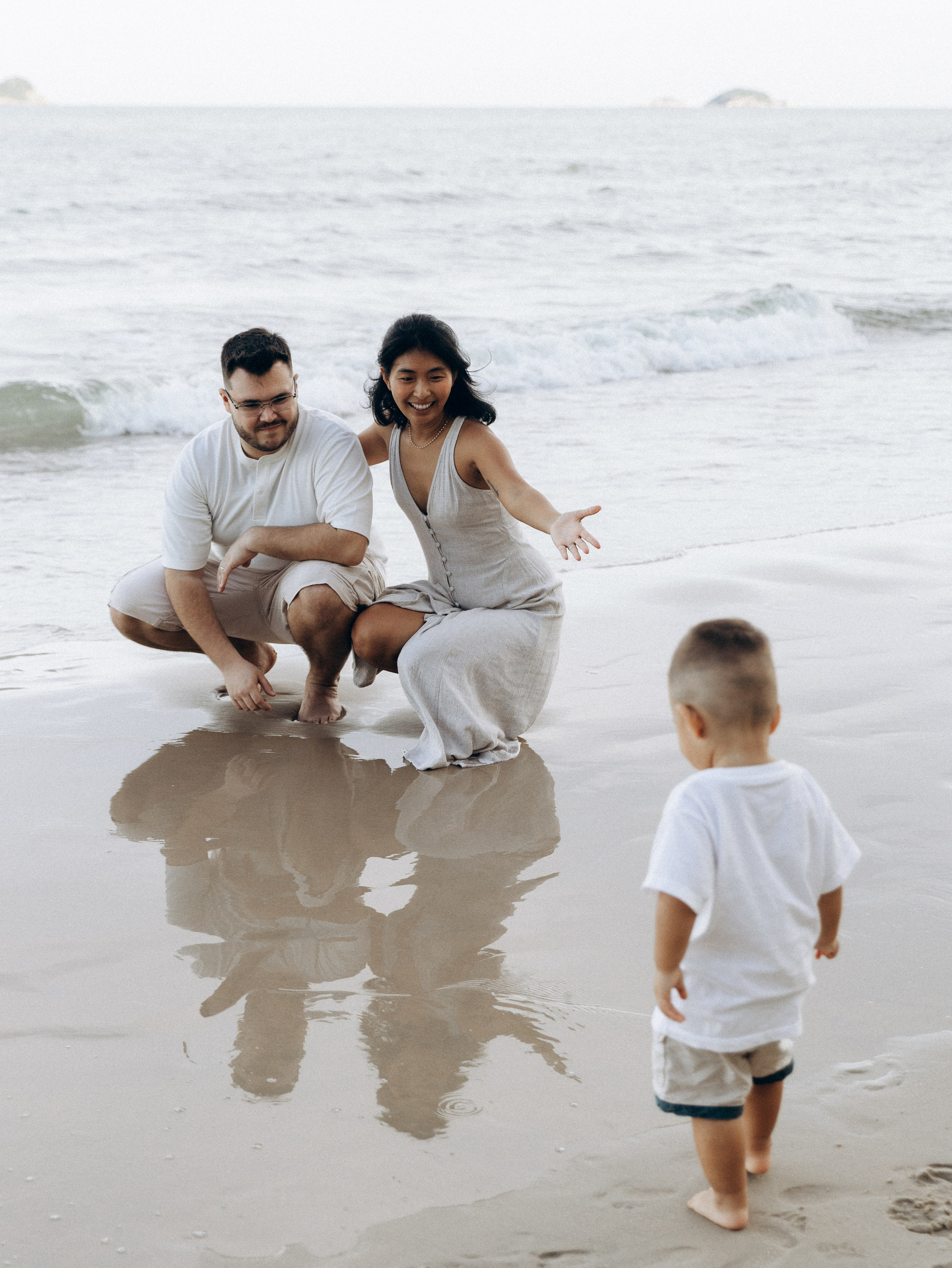 At the beach. Family and wedding photographer in Bangkok, Thailand