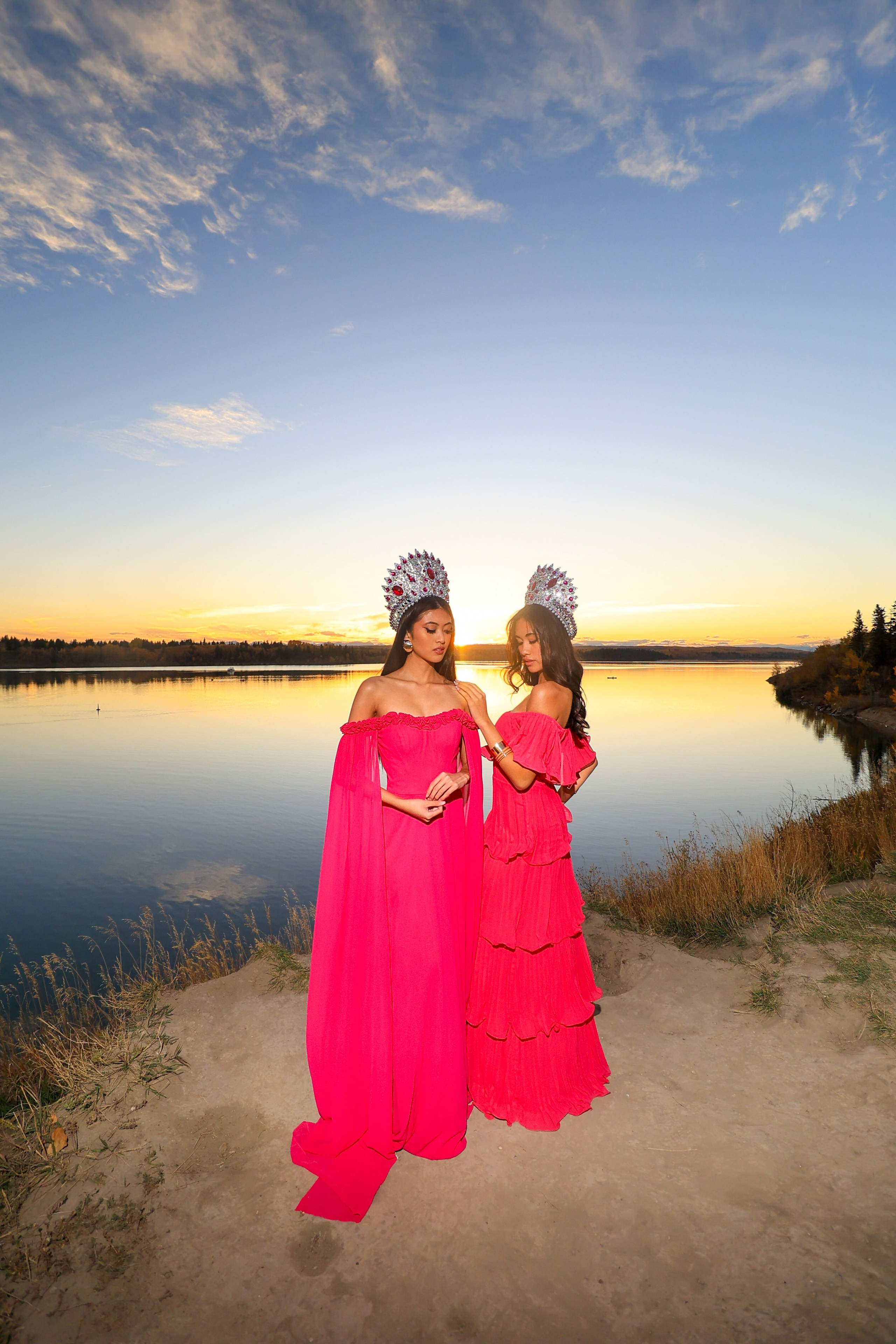 A Heartfelt Thank You to the Enchanting Princesses: Sidney Jean Victoria & Lana Collantes. ProFly.club — Professional aerial filming in Calgary