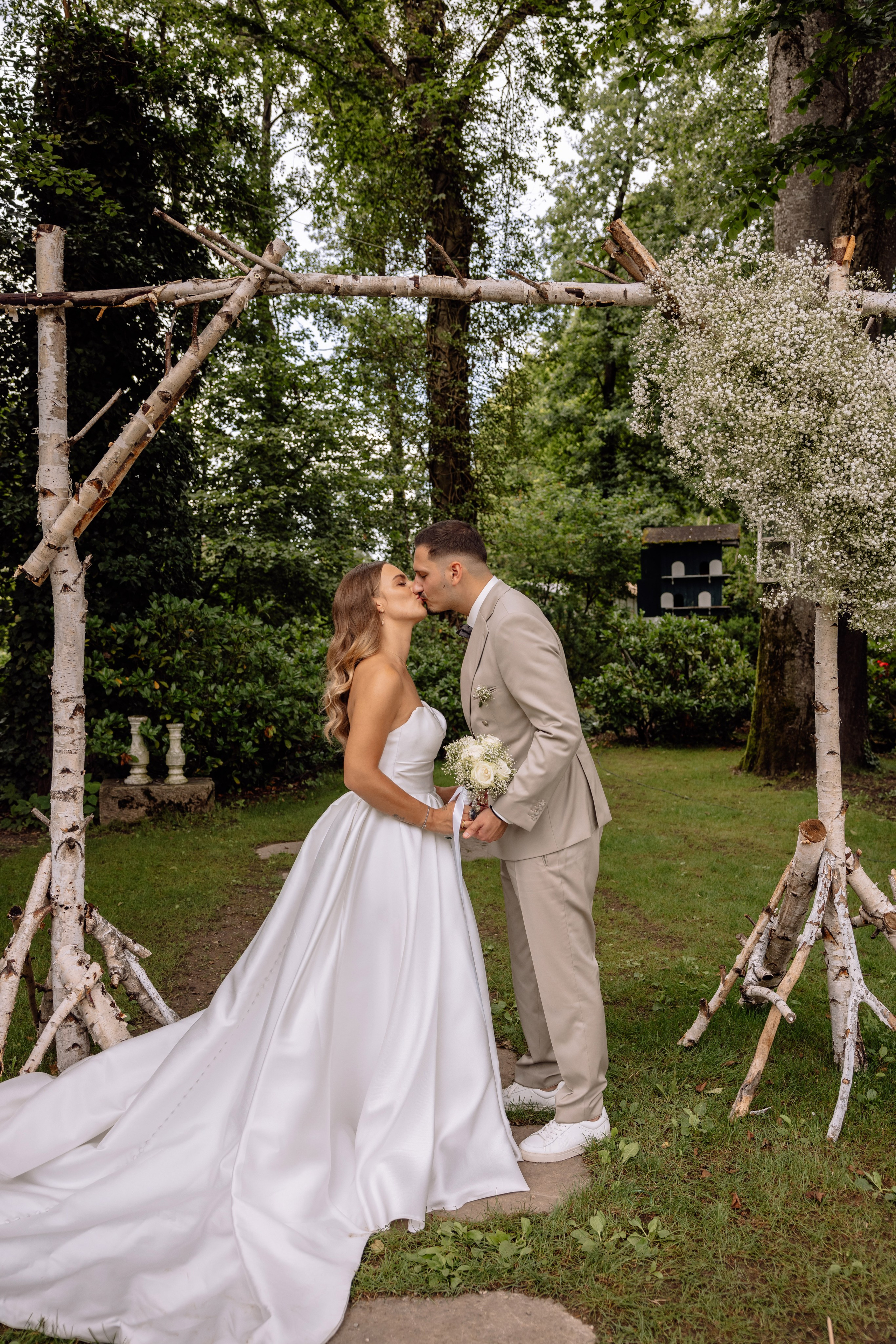 Hochzeit in der Birkenheide (Geisenfeld). Hochzeitsfotograf München Taufe Familienfotograf Tanja Mauke