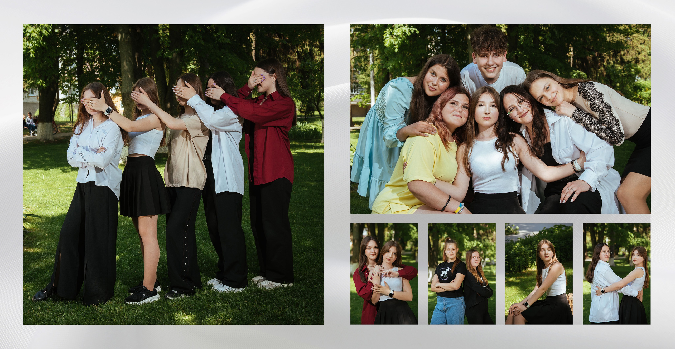 Дизайн «Лайт». Для старших класів. В квадратному вигляді. Моменти