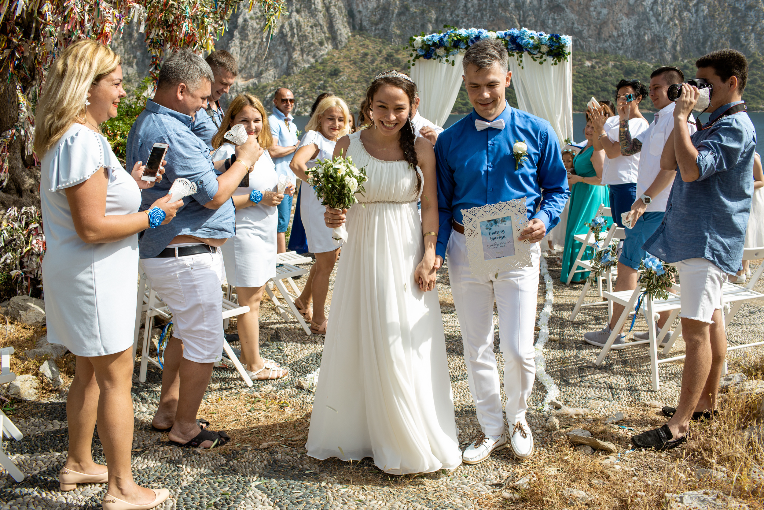 Symbolic wedding on the island of Kemeria. Julia Ganch I Fashion Wedding Photography I Cappadocia Turkey