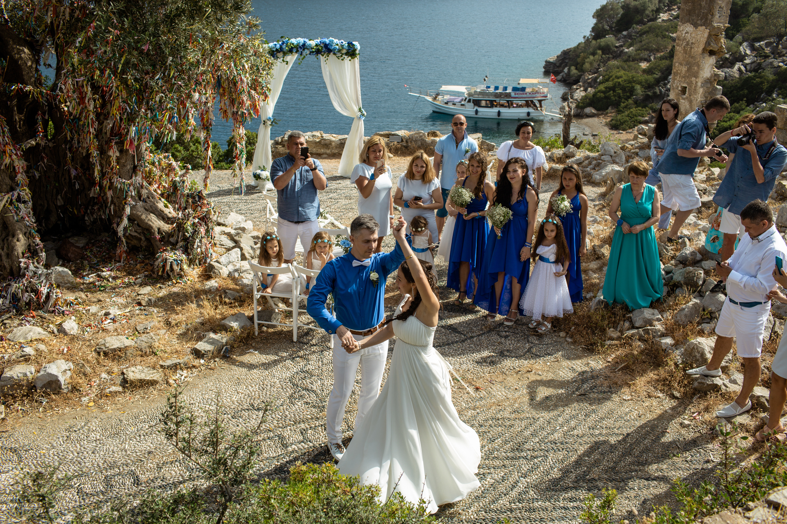 Symbolic wedding on the island of Kemeria. Julia Ganch I Fashion Wedding Photography I Cappadocia Turkey