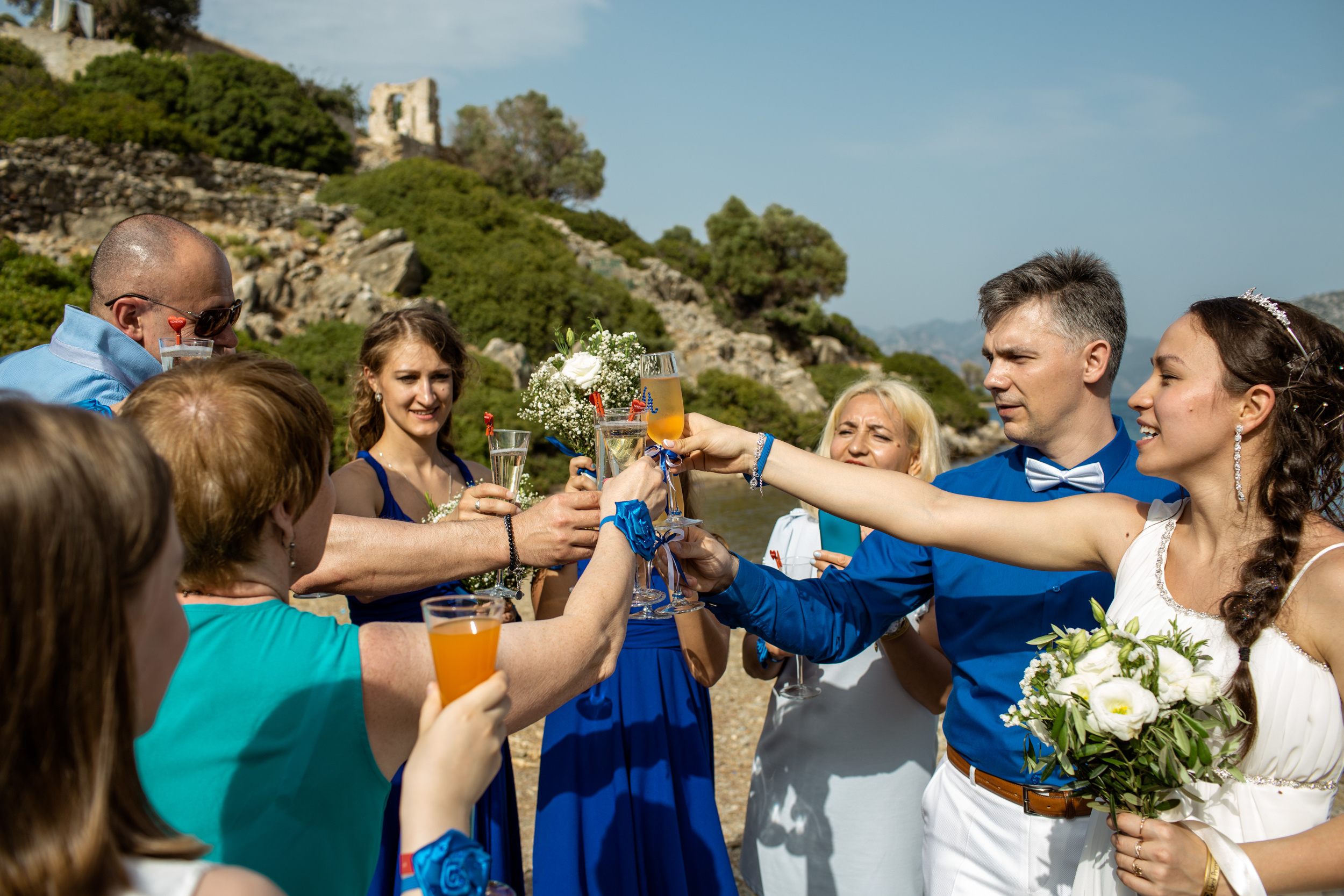 Symbolic wedding on the island of Kemeria. Julia Ganch I Fashion Wedding Photography I Cappadocia Turkey