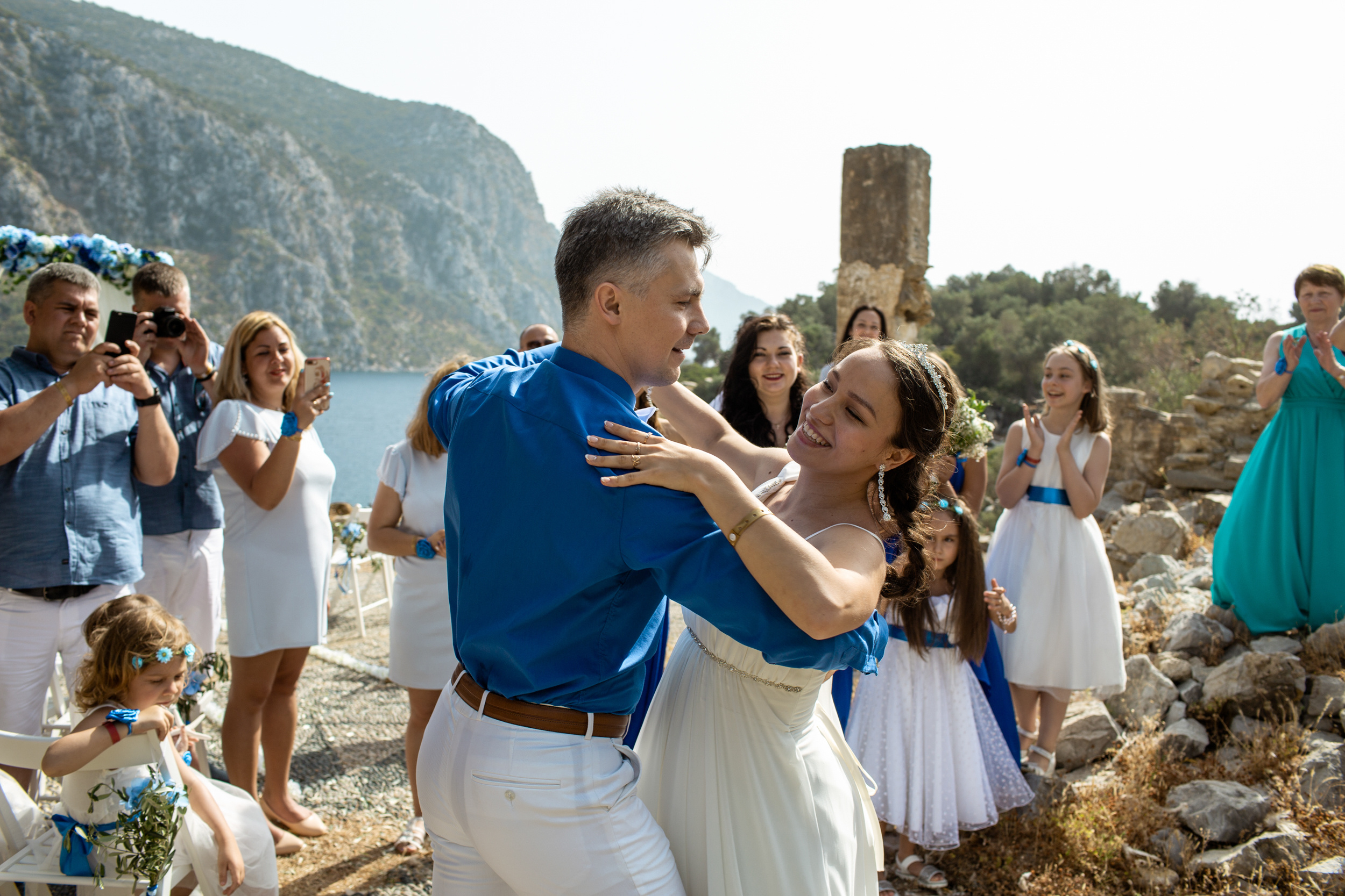 Symbolic wedding on the island of Kemeria. Julia Ganch I Fashion Wedding Photography I Cappadocia Turkey
