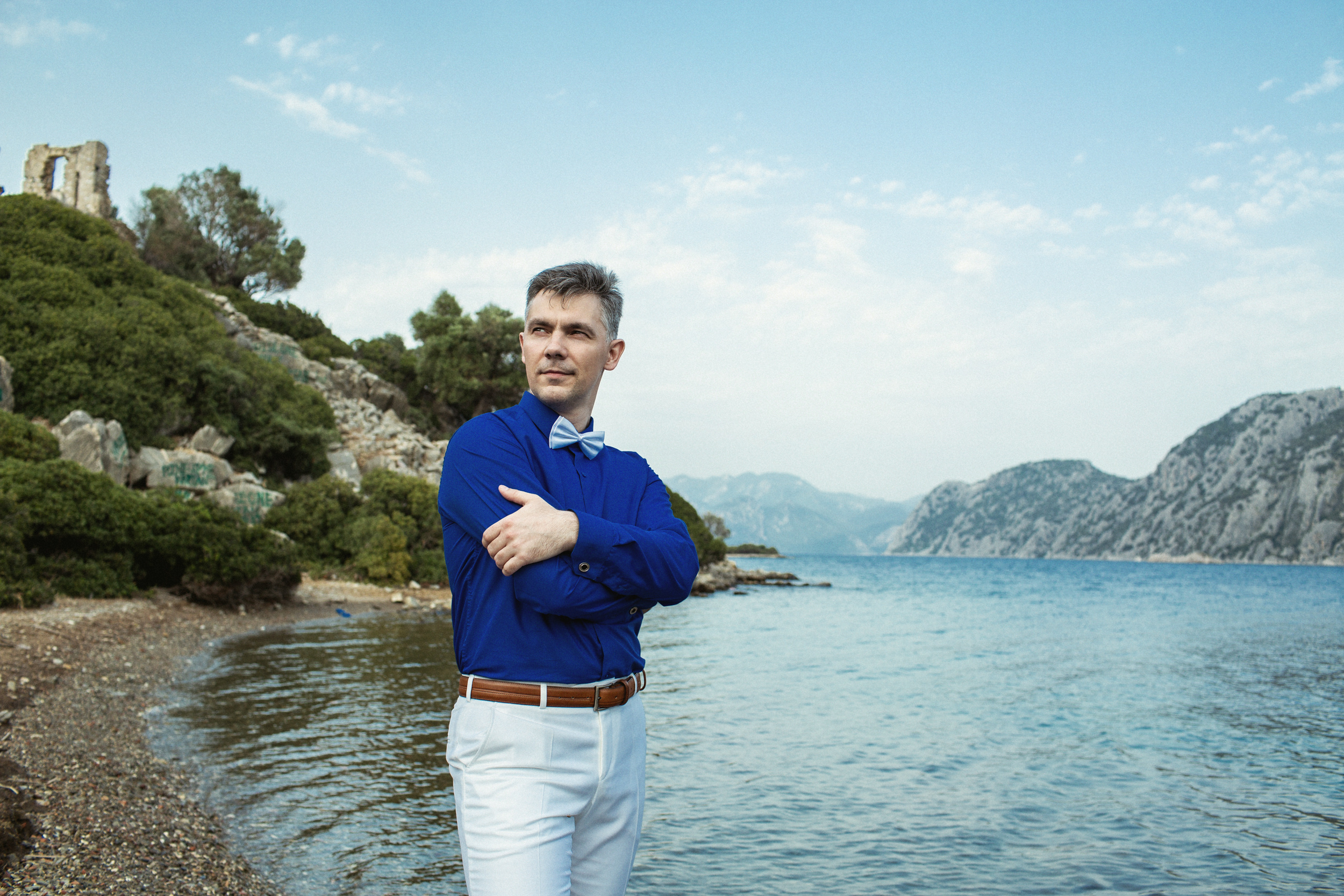 Symbolic wedding on the island of Kemeria. Julia Ganch I Fashion Wedding Photography I Cappadocia Turkey