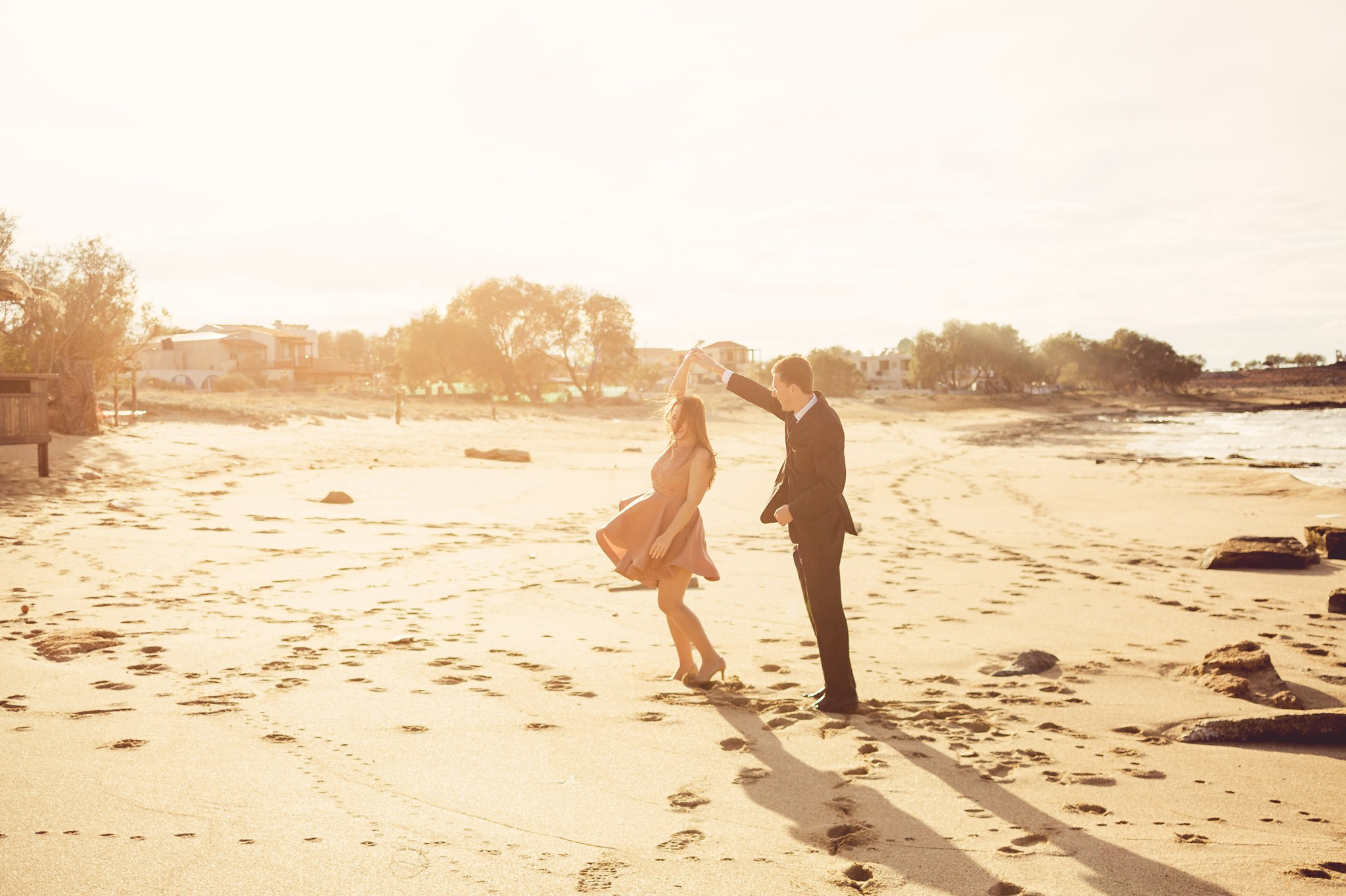 Ronalds & Svetlana, Crete. Denny Savon — Photographer in Santorini | Weddings, Love Stories & Flying Dress