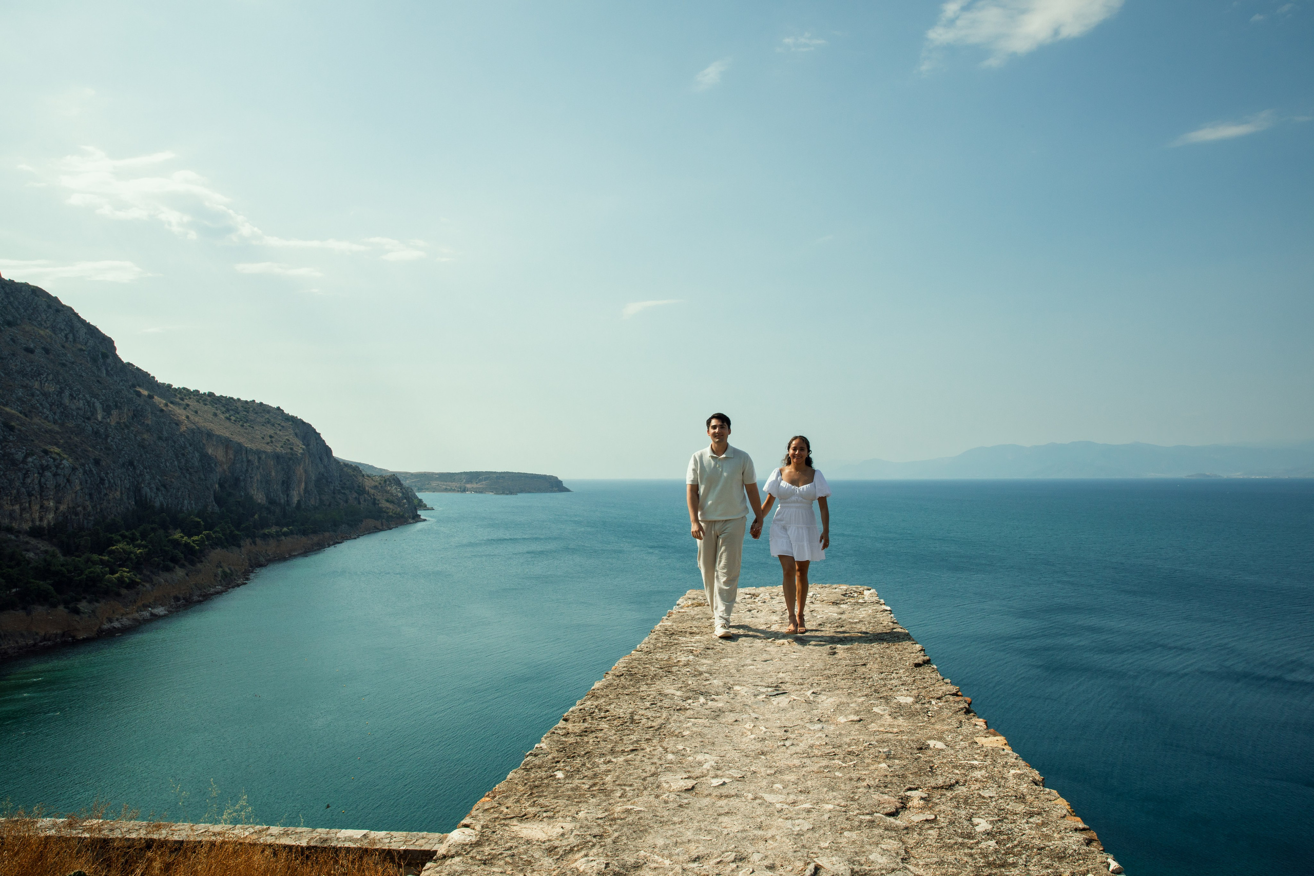 Ariana & Richard (USA). Photographer Anya Khasapi. Nafplio, Greece