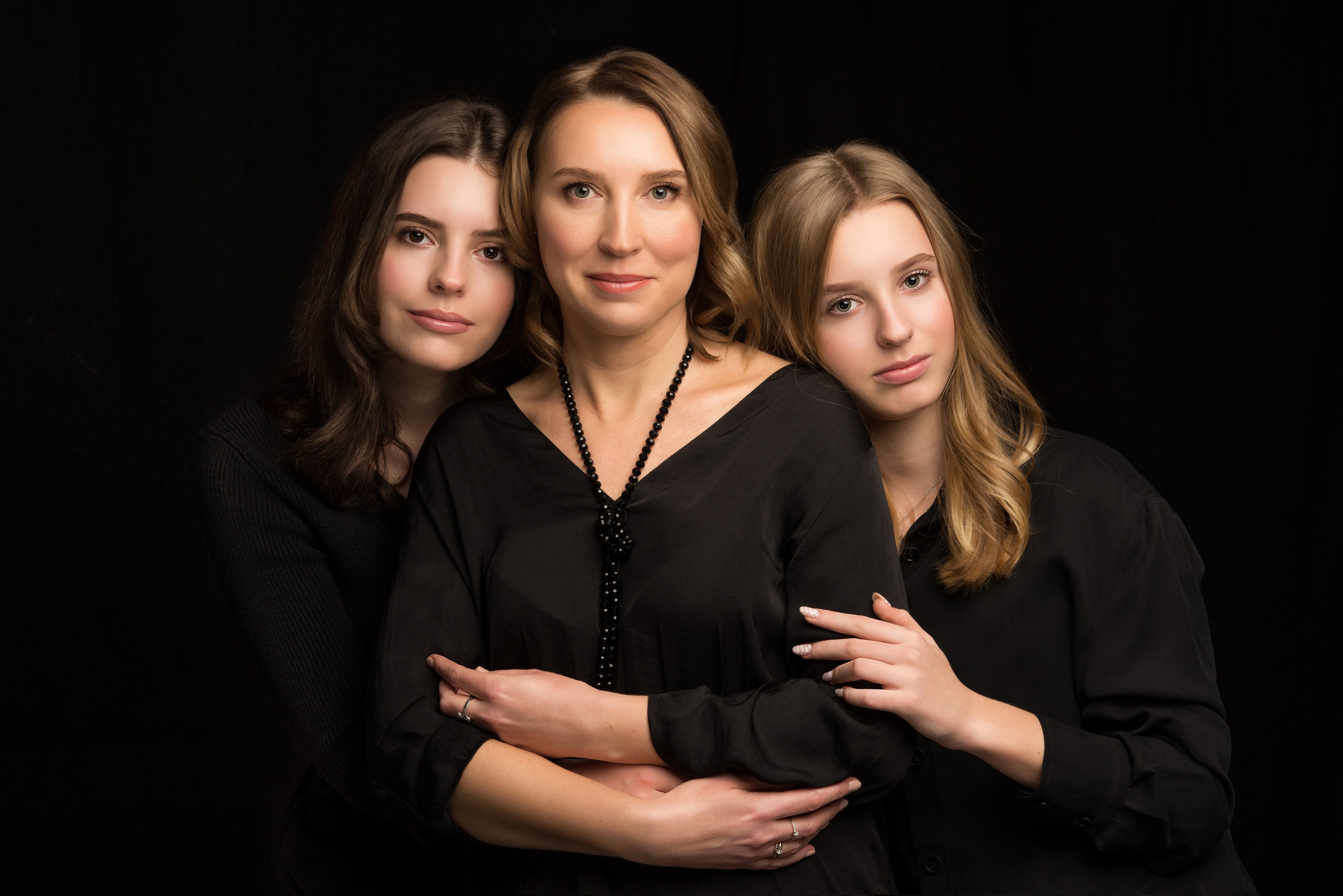Portrait mother and daughter