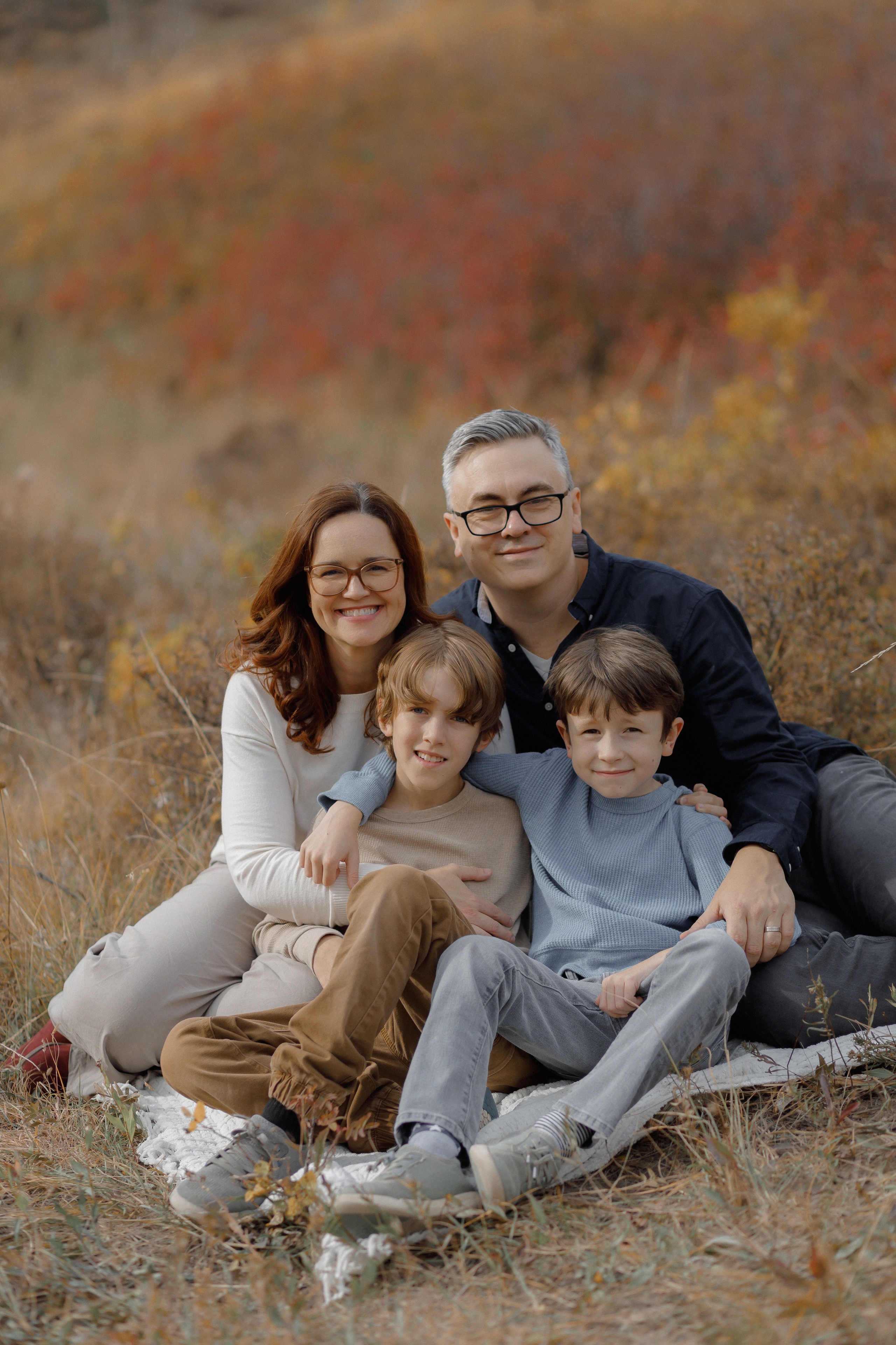 Christa’s family. Home