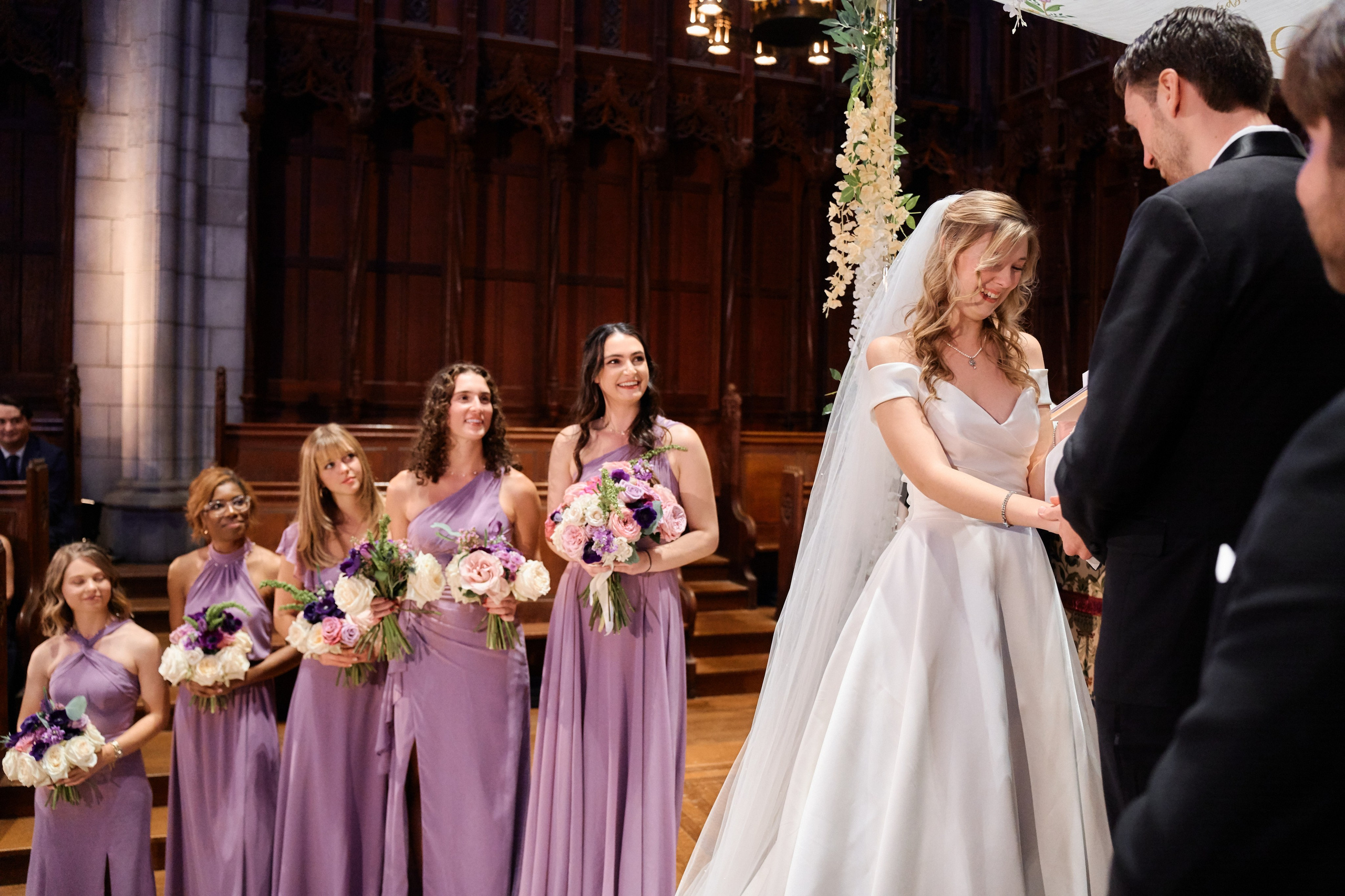 Elegant Wedding Ceremony at a Historic New York Cathedral | Timankov Photography. Professional Wedding and event photographer USA New York