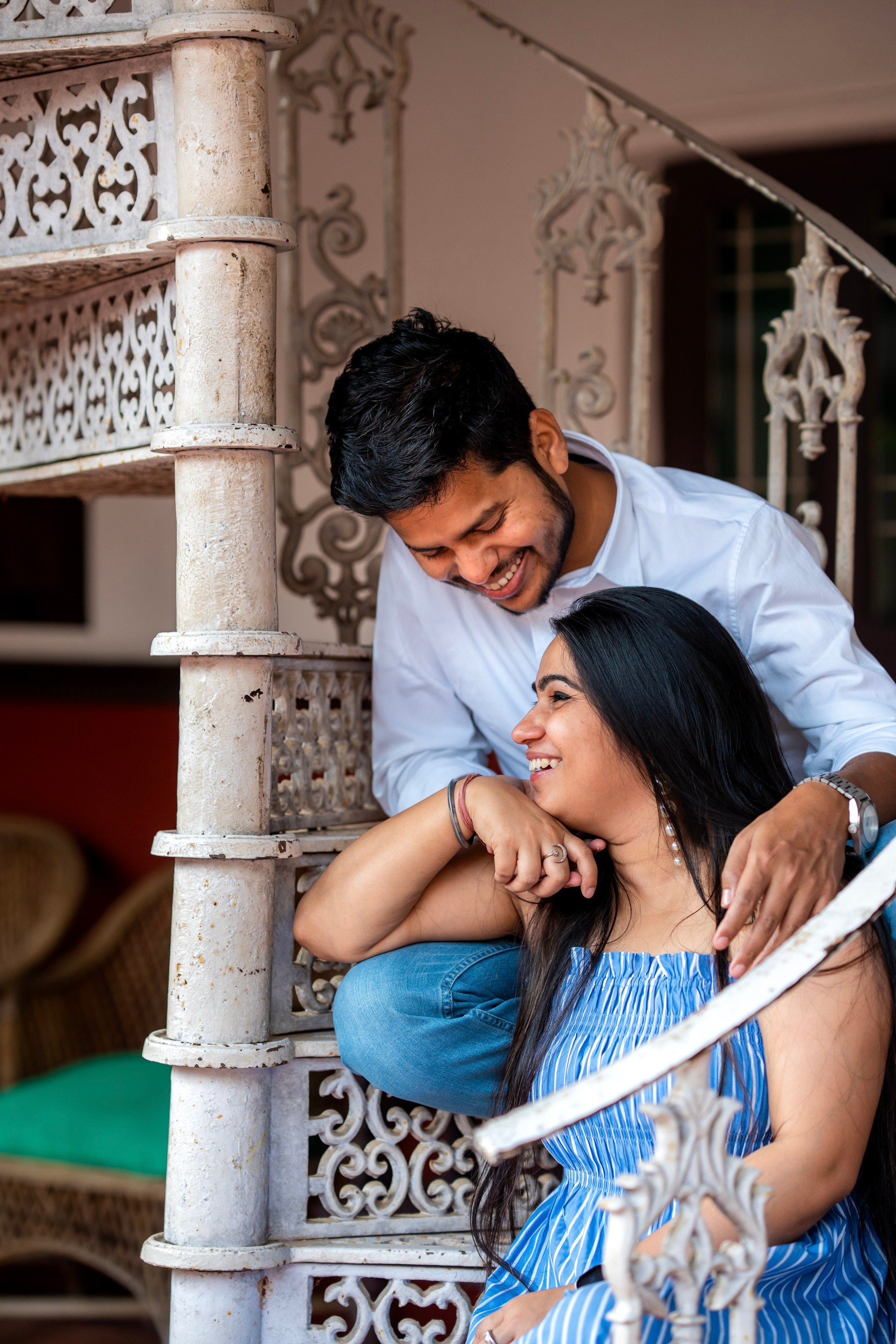 Prakriti & Ayush, Pre-Wedding Shoot at Shibravyi Courtyard, Bangalore | Truly Yours