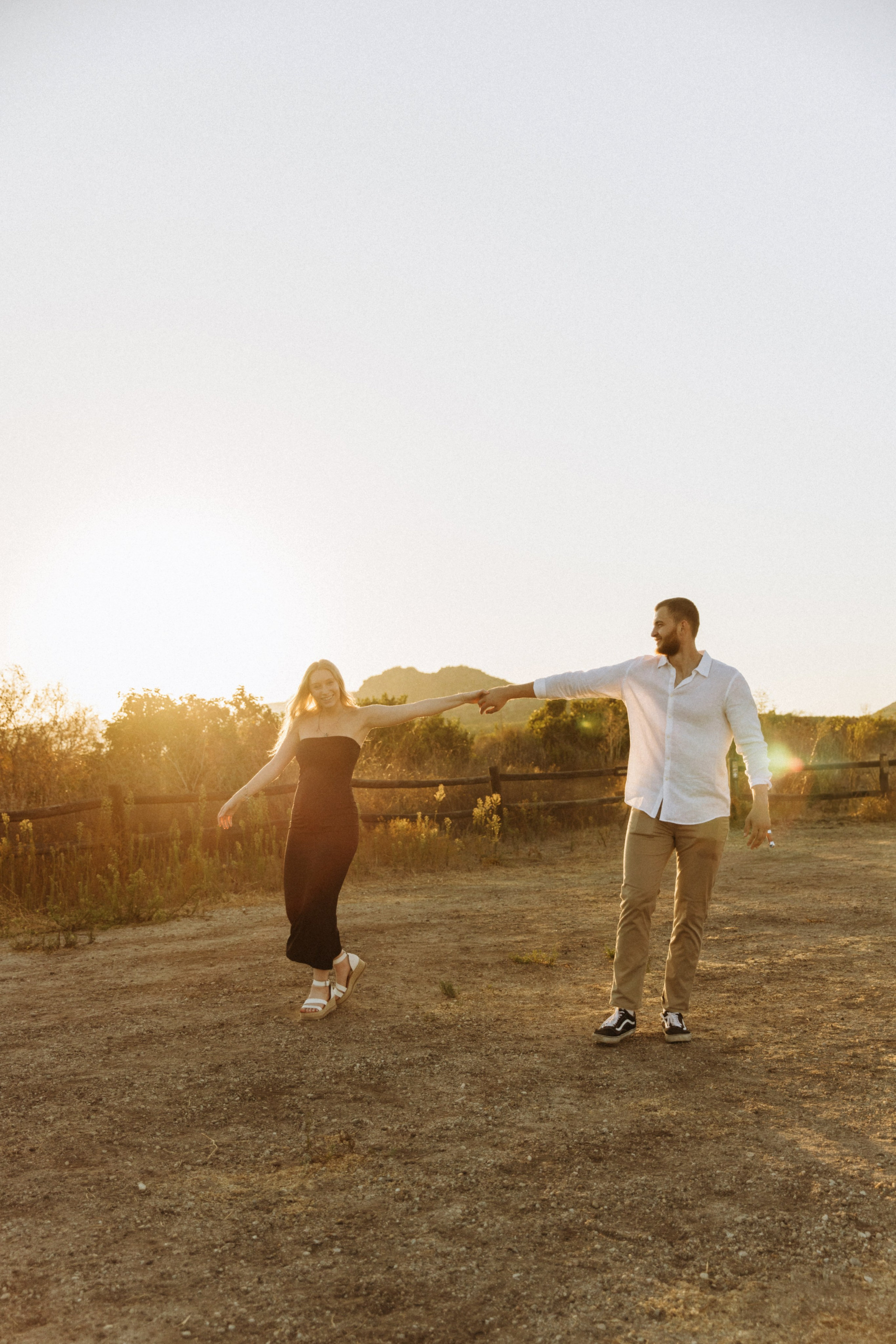 Anniversary Photoshoot at Sunset in a Scenic Field | Taya Frank. Southern California Family and Couple Photographer