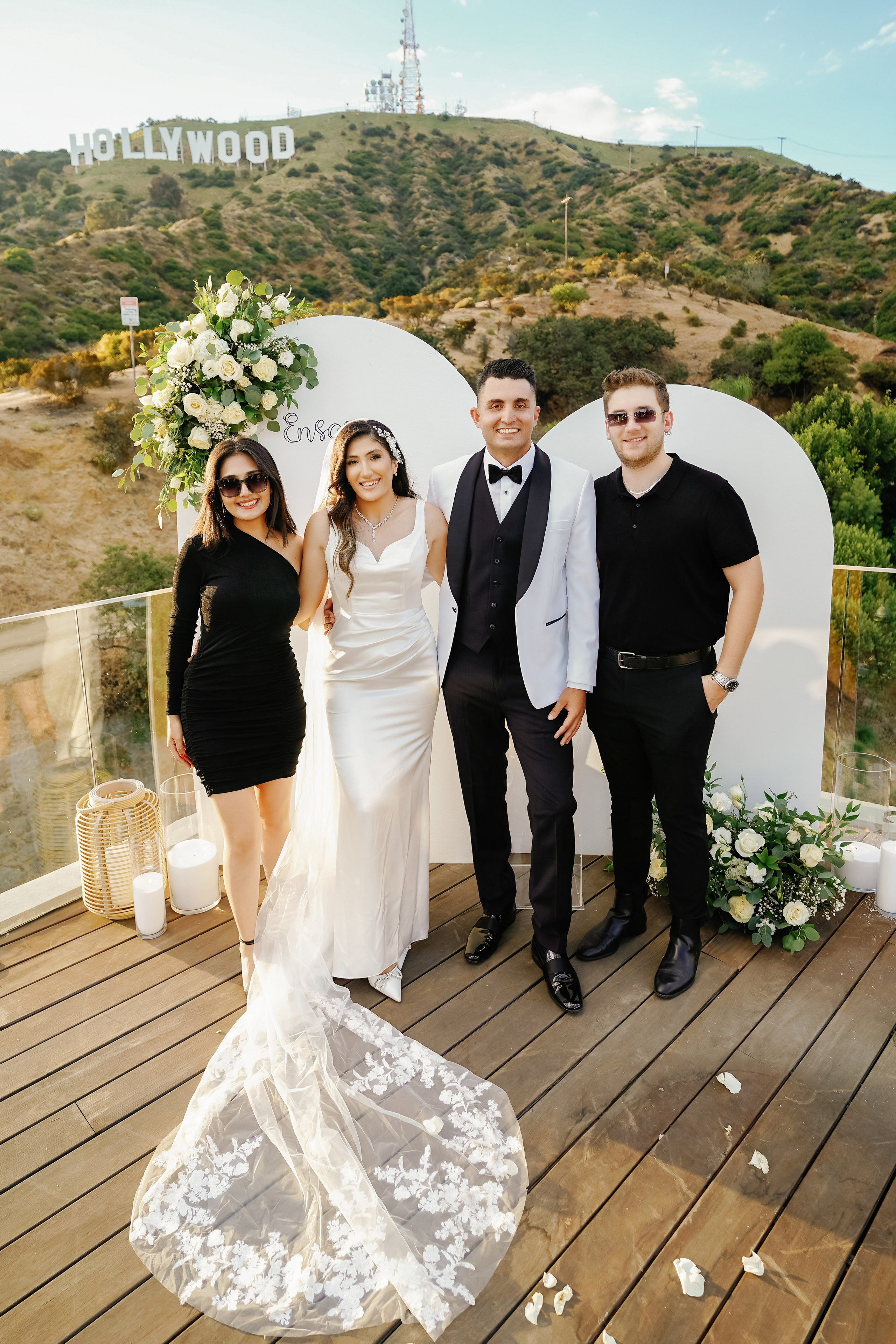 Wedding at the Hollywood Sign Venue, Los Angeles, California. Wedding Photography & Videography Team in California, Los Angeles, San Francisco, San Diego and Travel