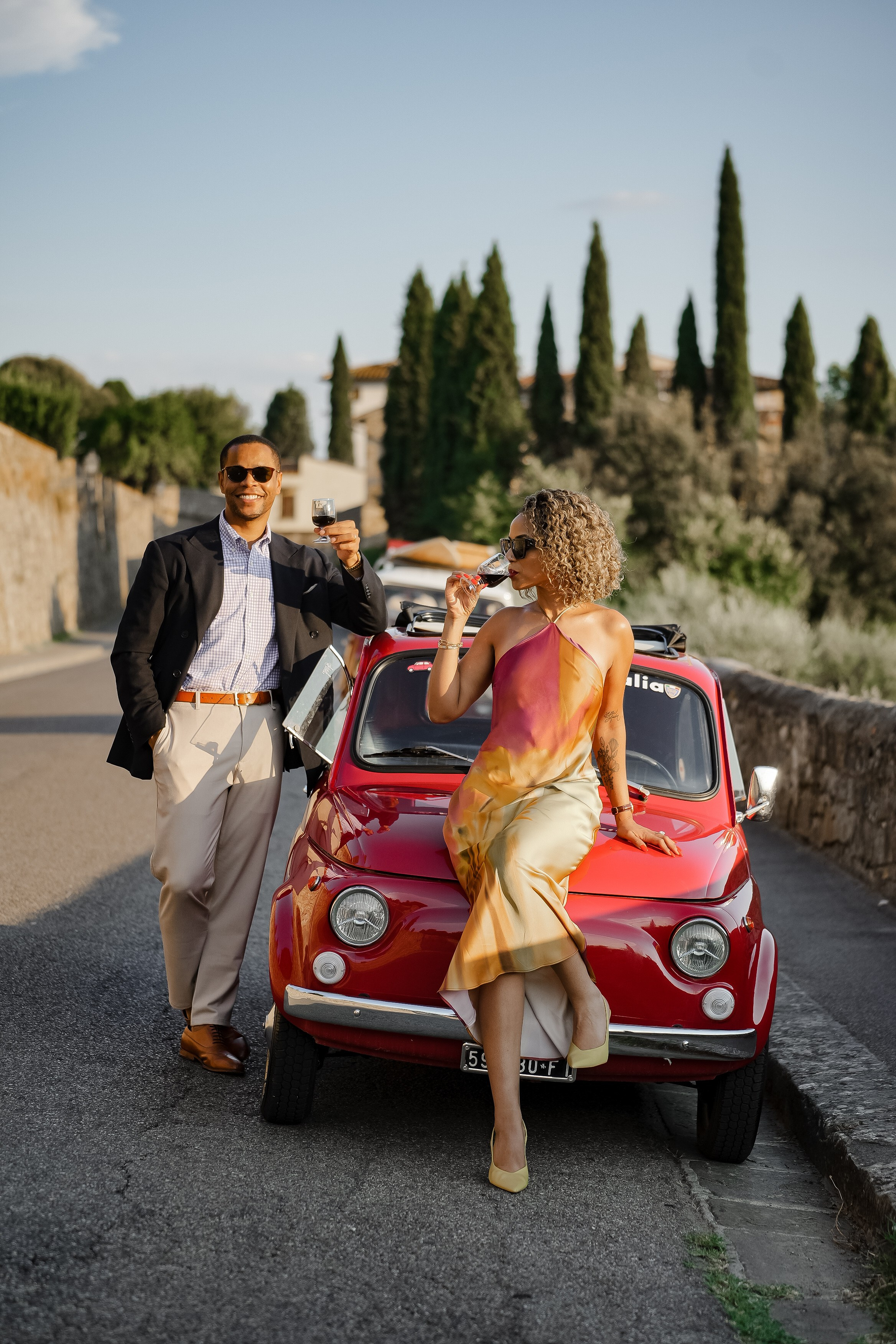 FIAT 500. Wedding Photographer in Italy