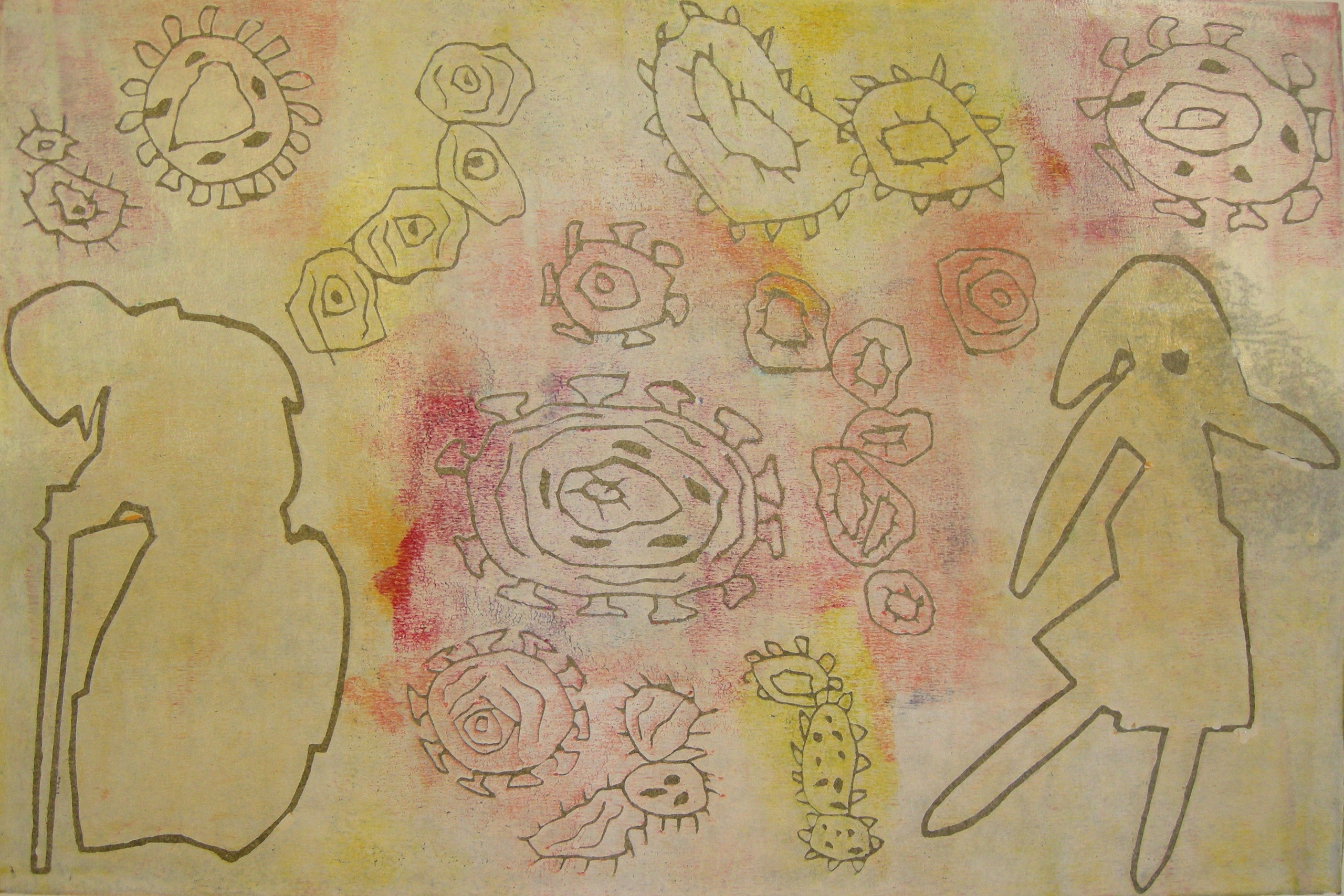 Corona 2020 - 40x60 auf Papier 60x80
