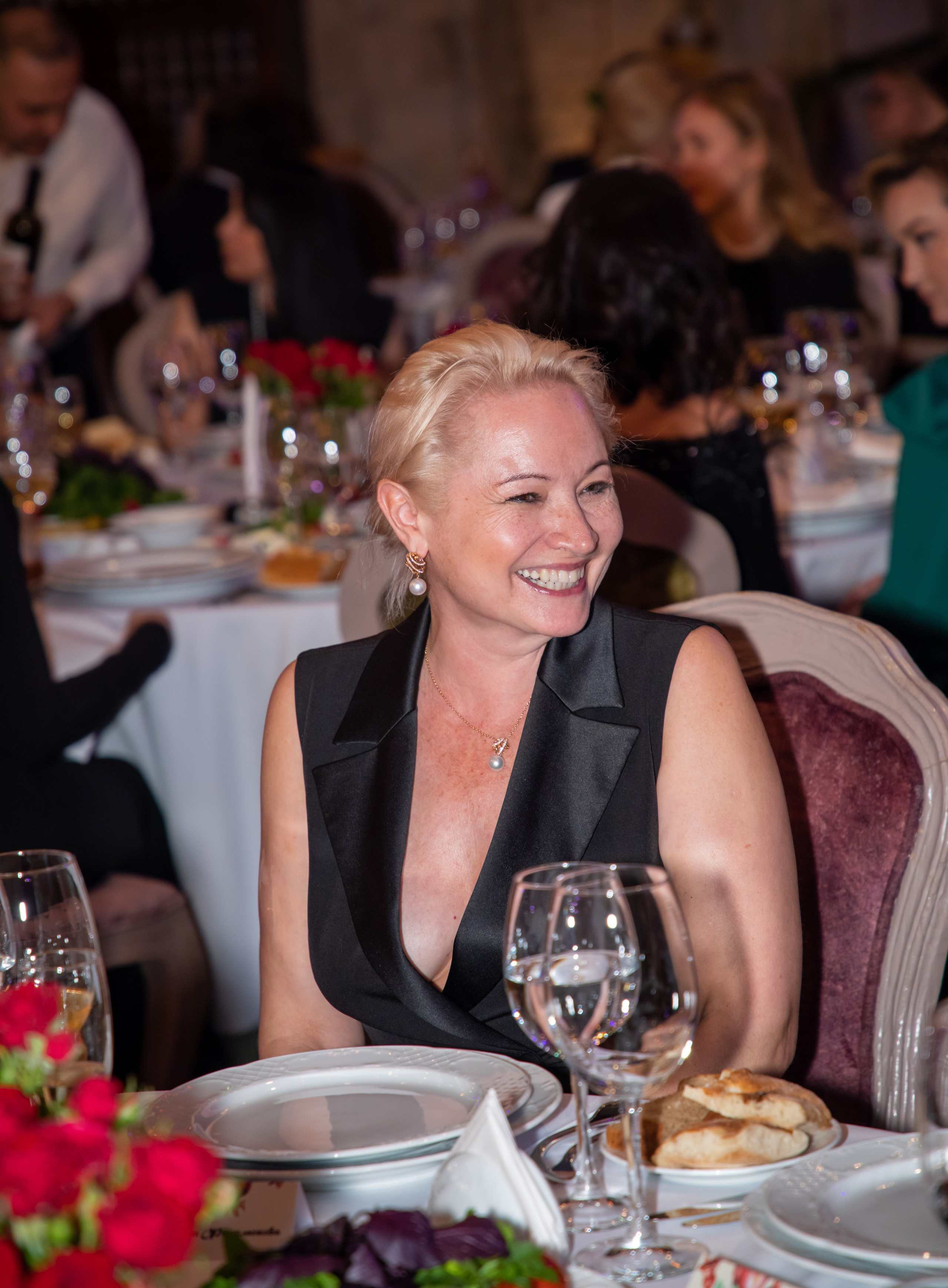 Gala-Dinner with the French Countess, the main etiquette expert Marie de Tilly. Baku Photographer