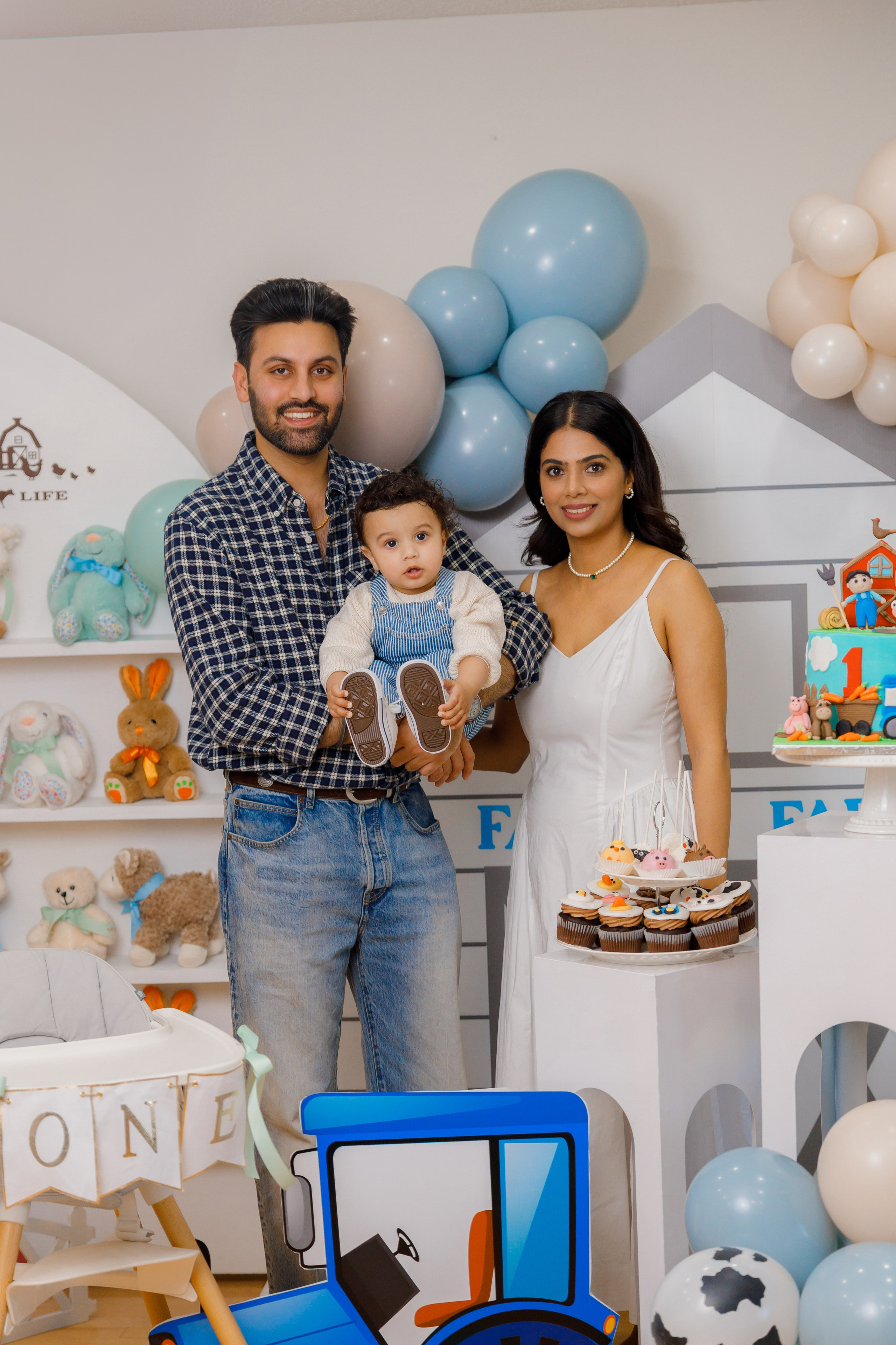 Fateh’s 1st birthday. Home