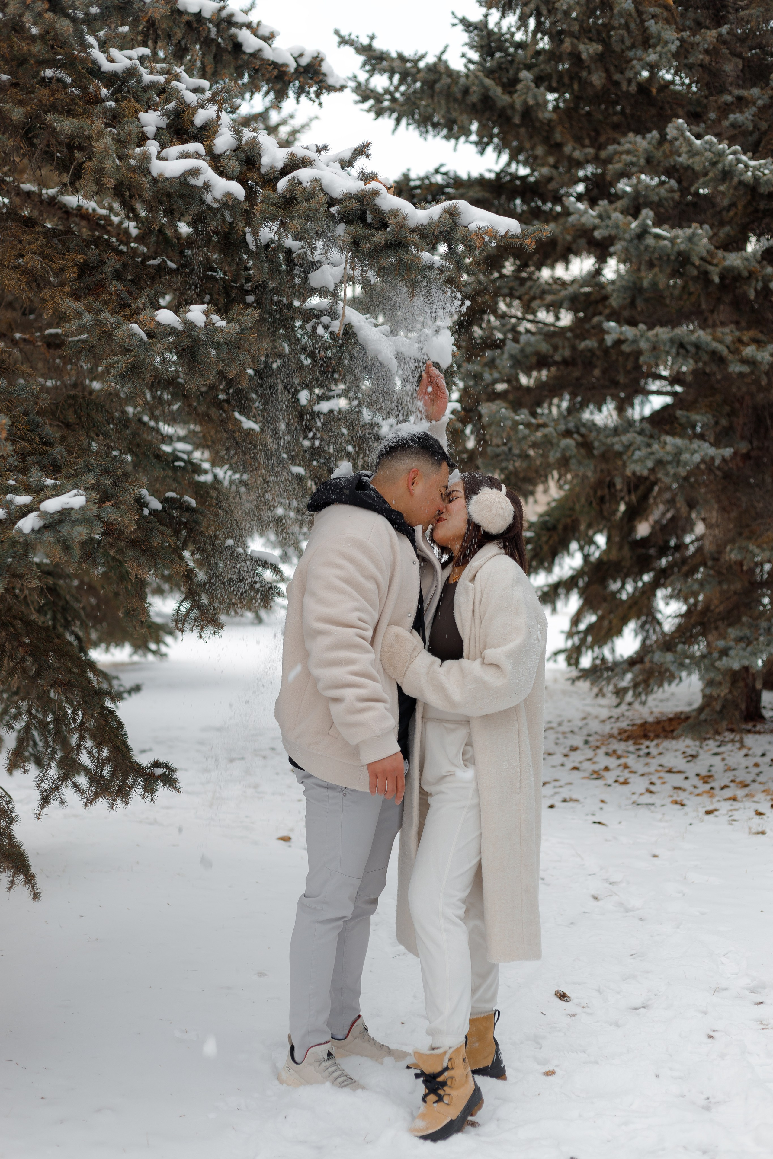 Family winter story. Home