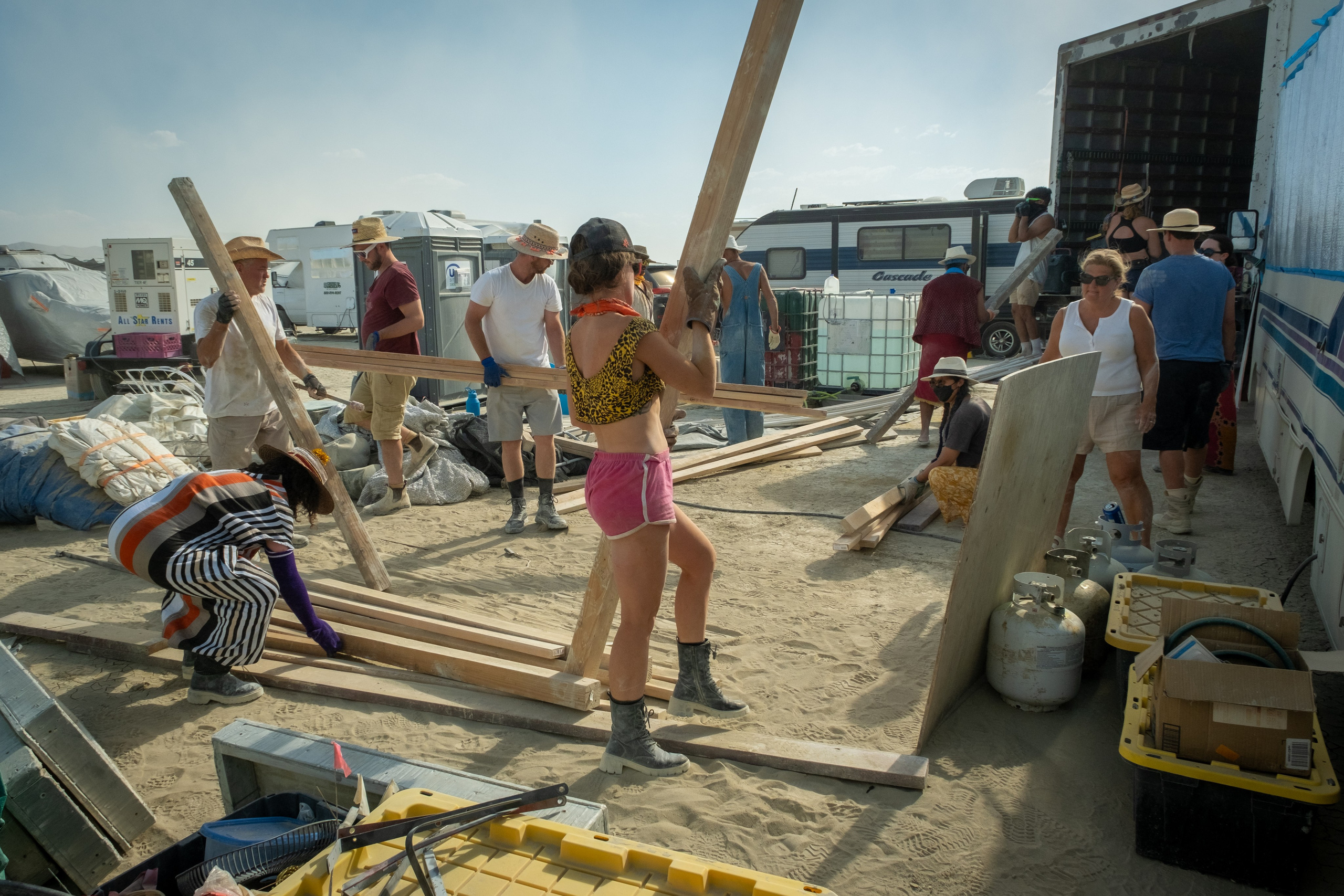 BURNING MAN 2024. Reportage concert portrait photography in the San Francisco Bay Area