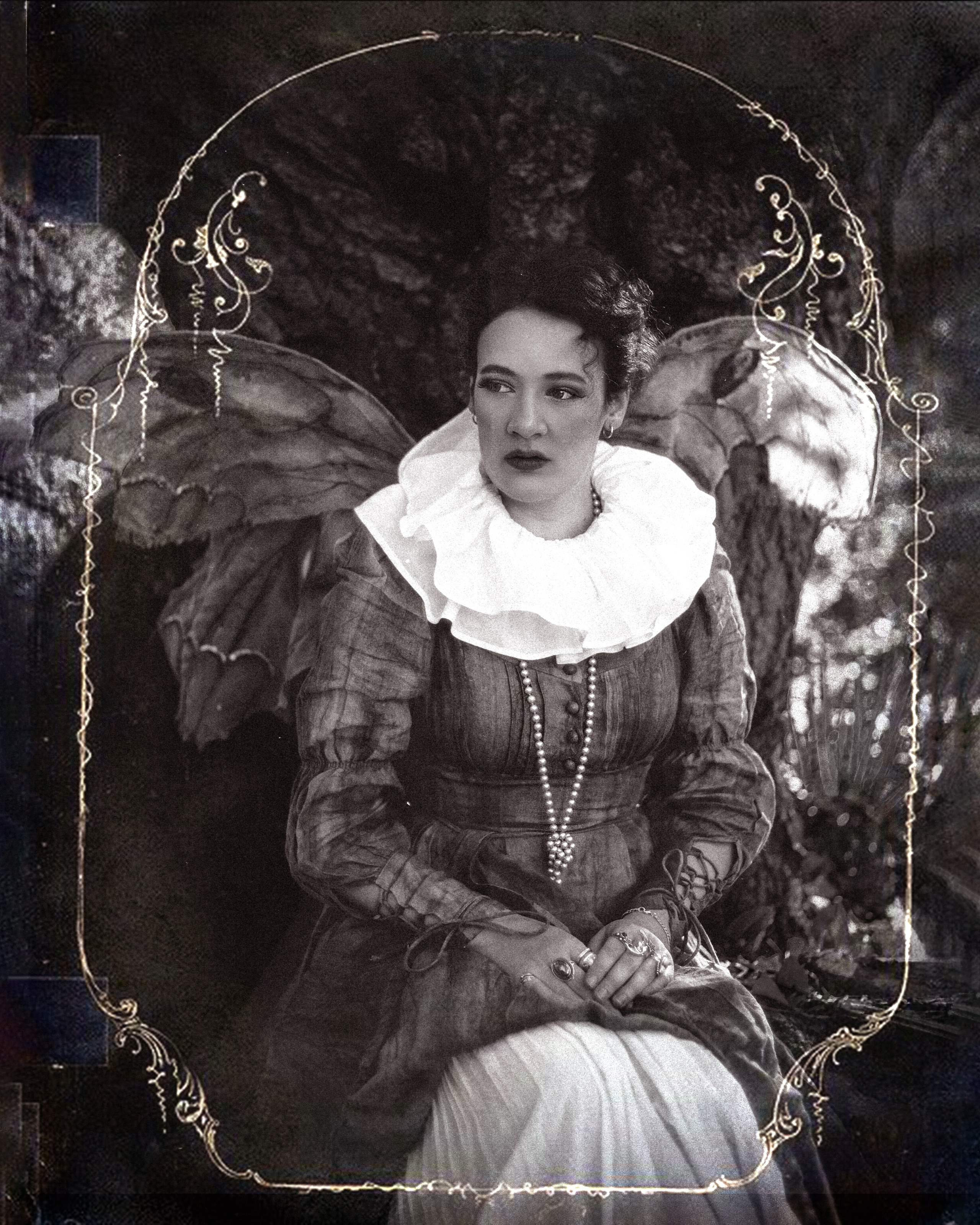 Vintage Moth Costume Photoshoot in London. Moth & Moss Photography