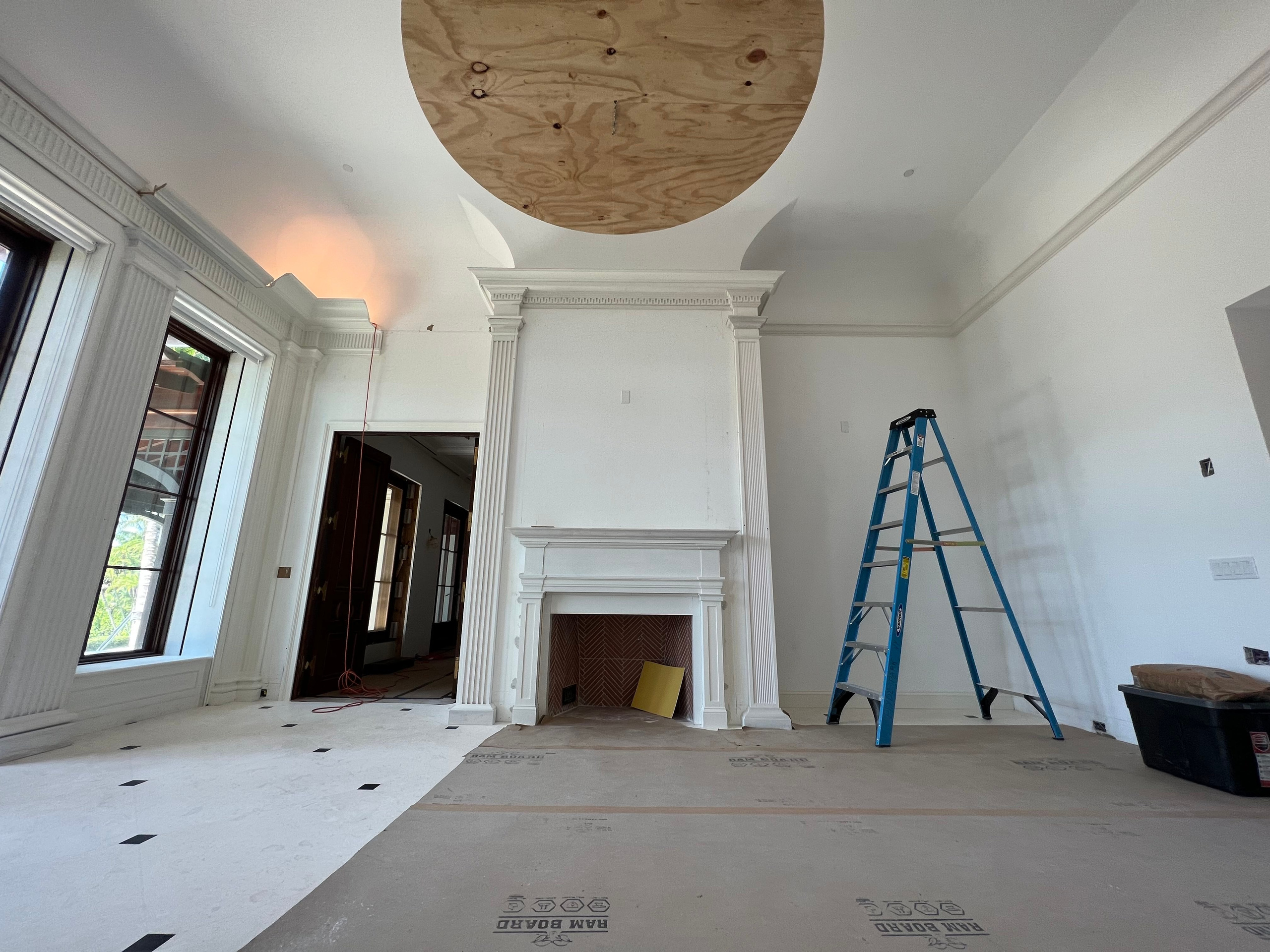 Jupiter Island, Florida. Plaster molding