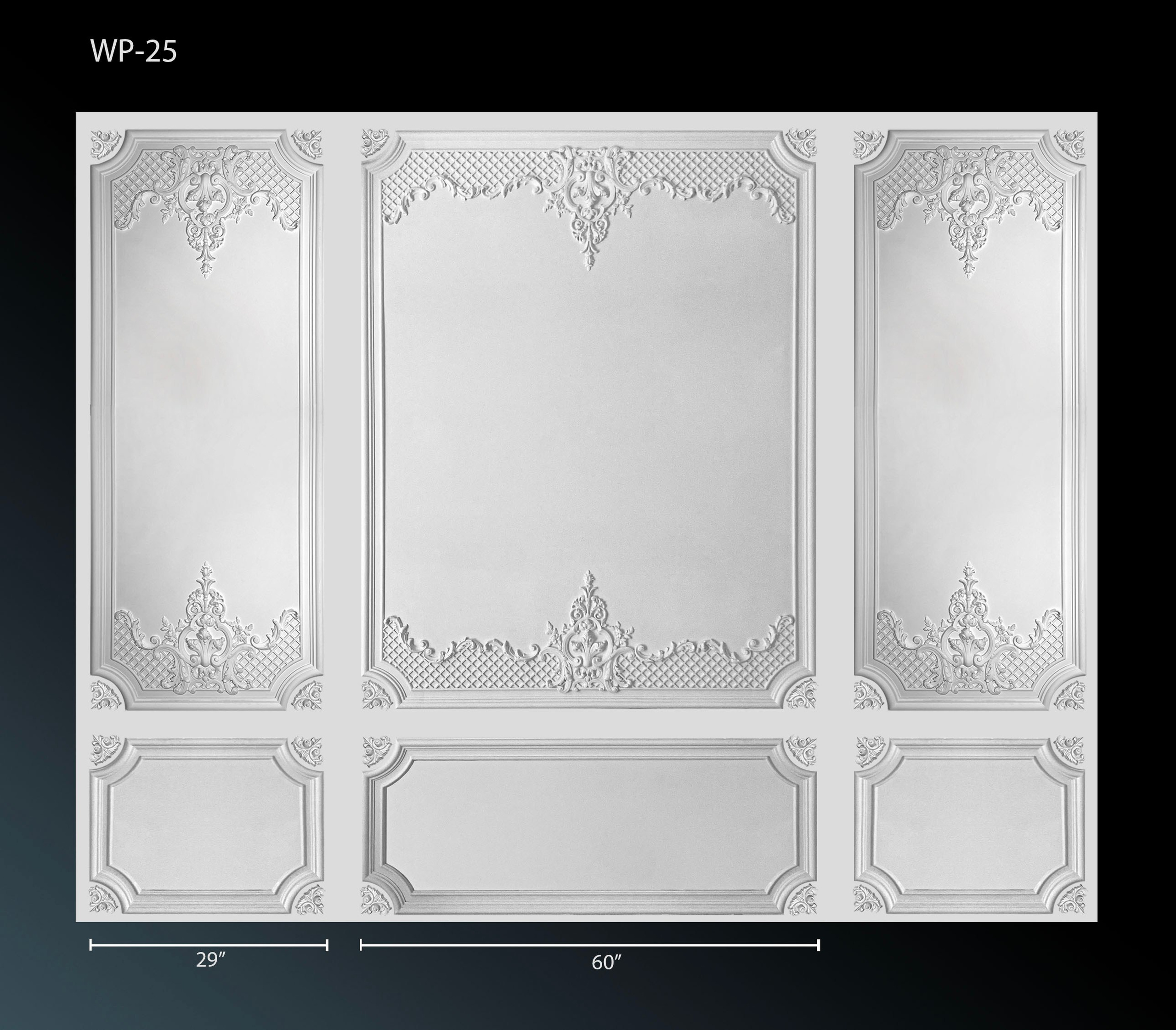 Corners. Plaster molding