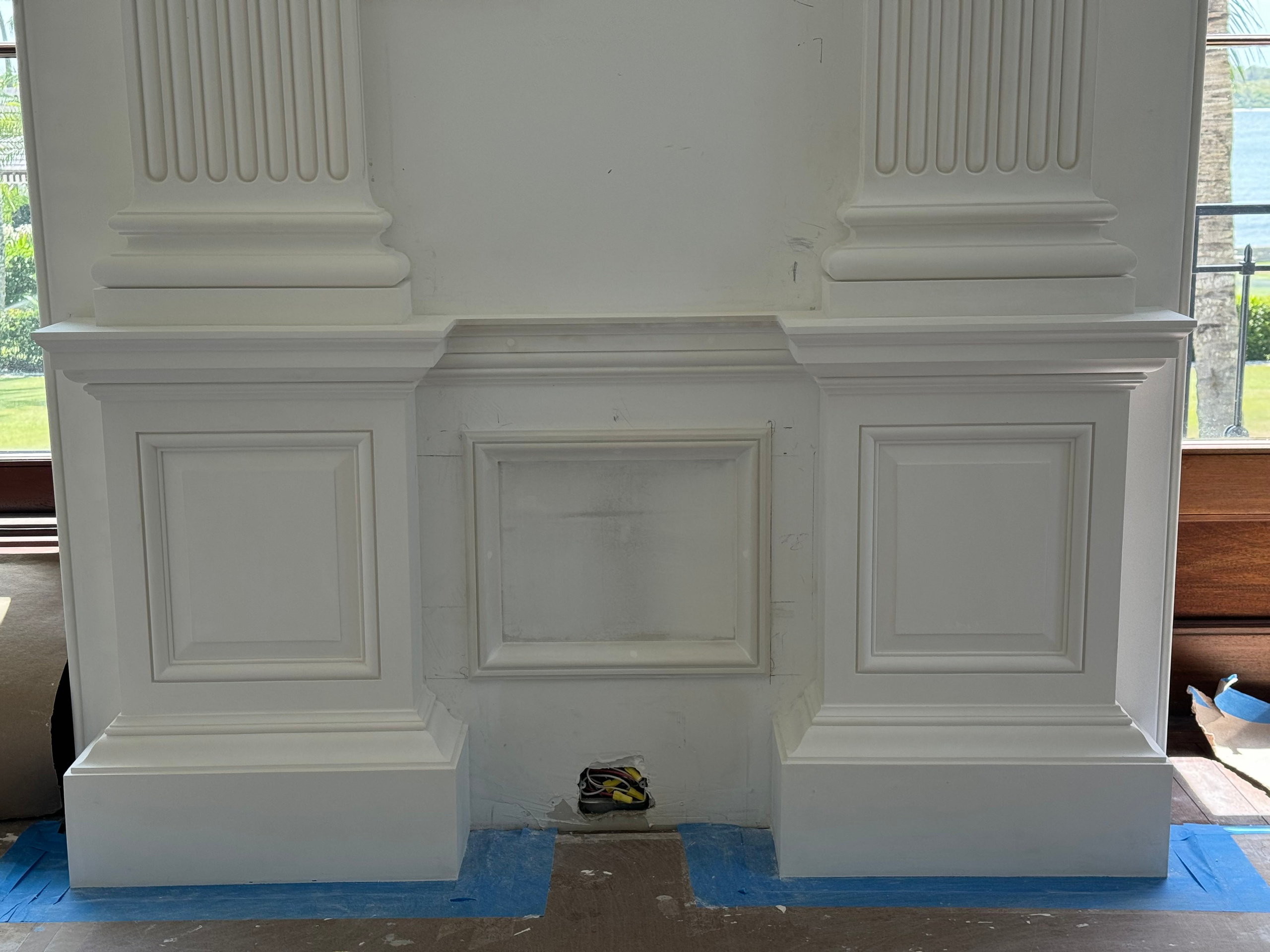 Jupiter Island, Florida. Plaster molding