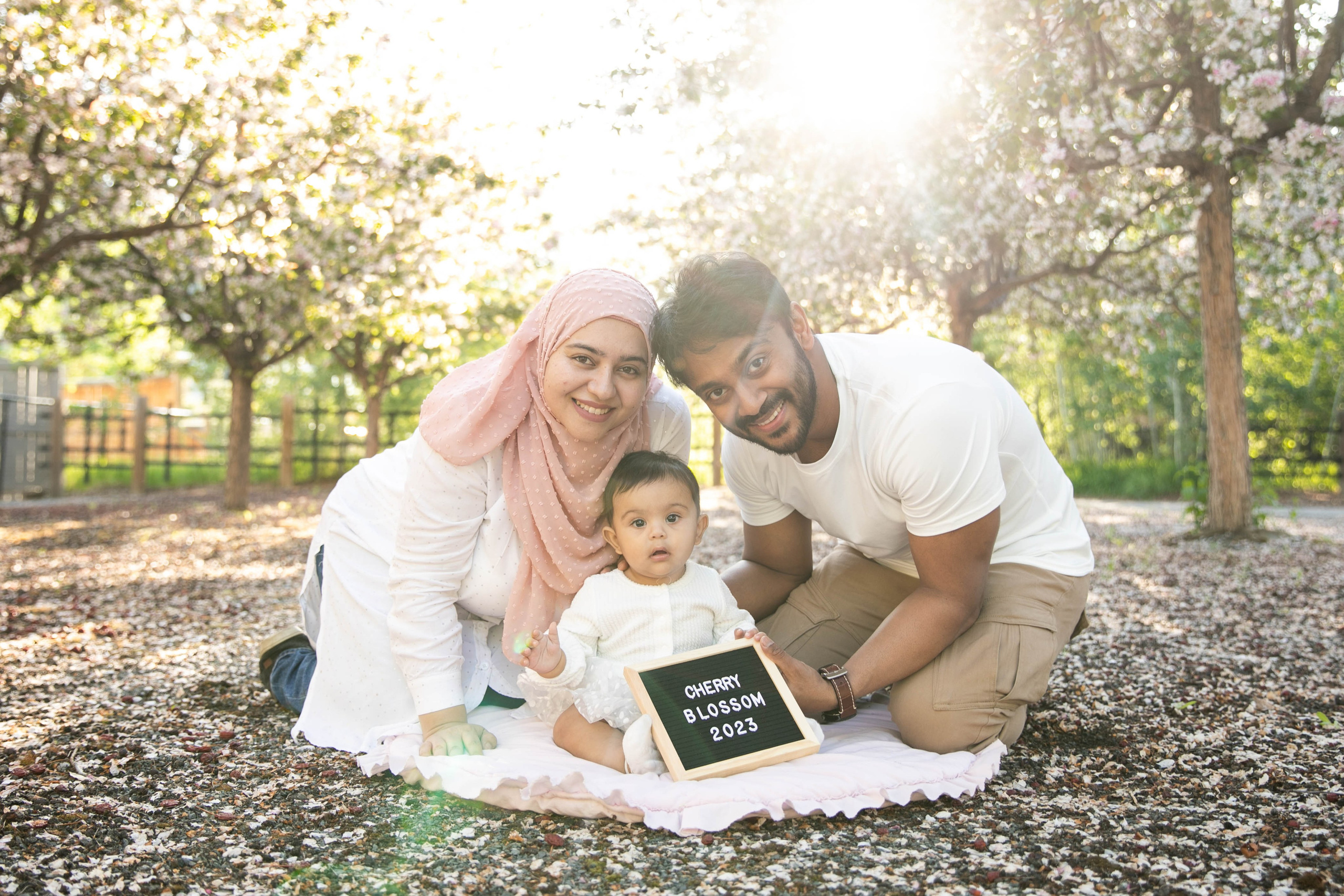 Nabeel Family Cherry Blossoms. Fotografía accesible en Calgary