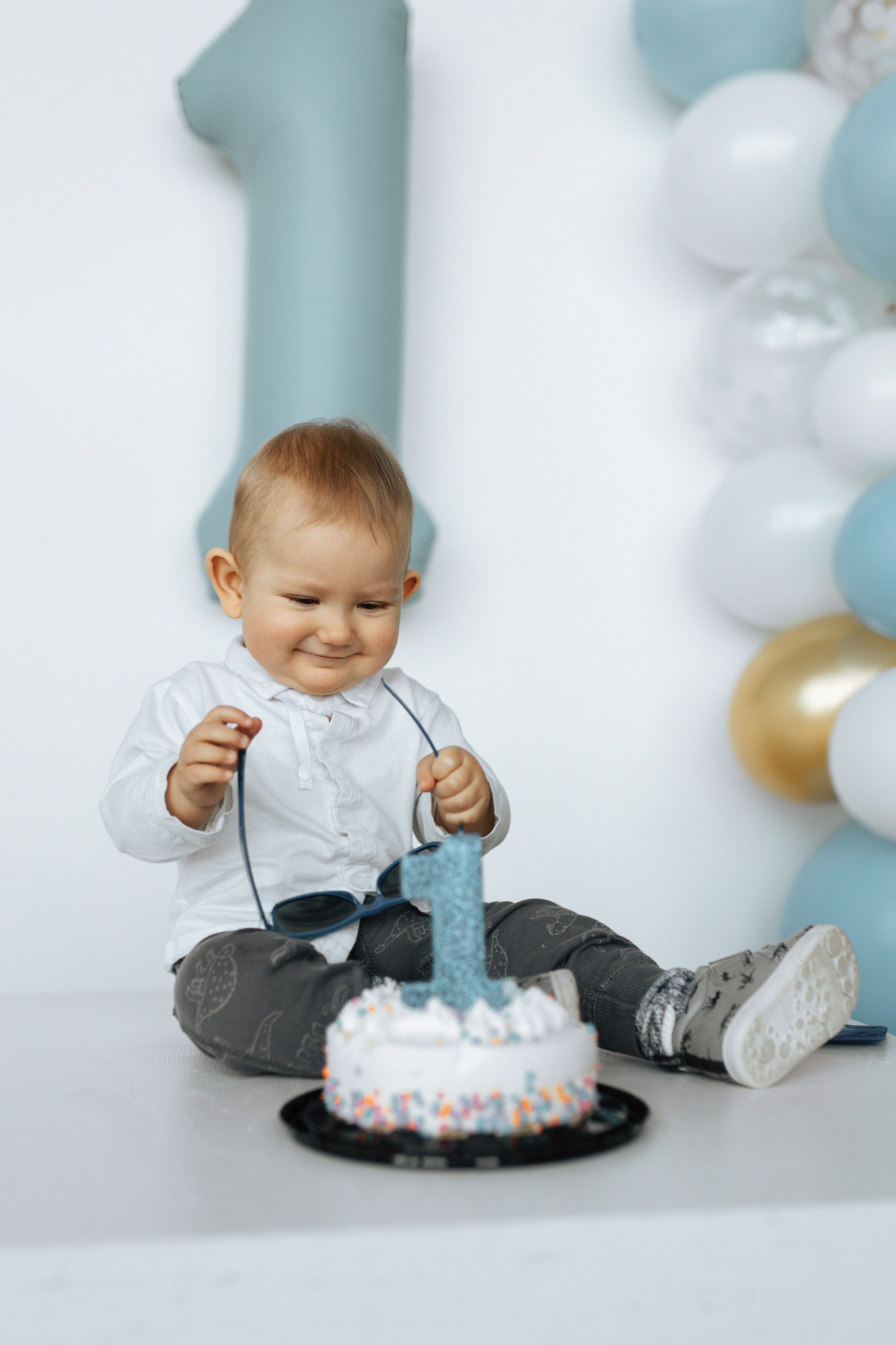 Aleksandr’s first birthday. Home