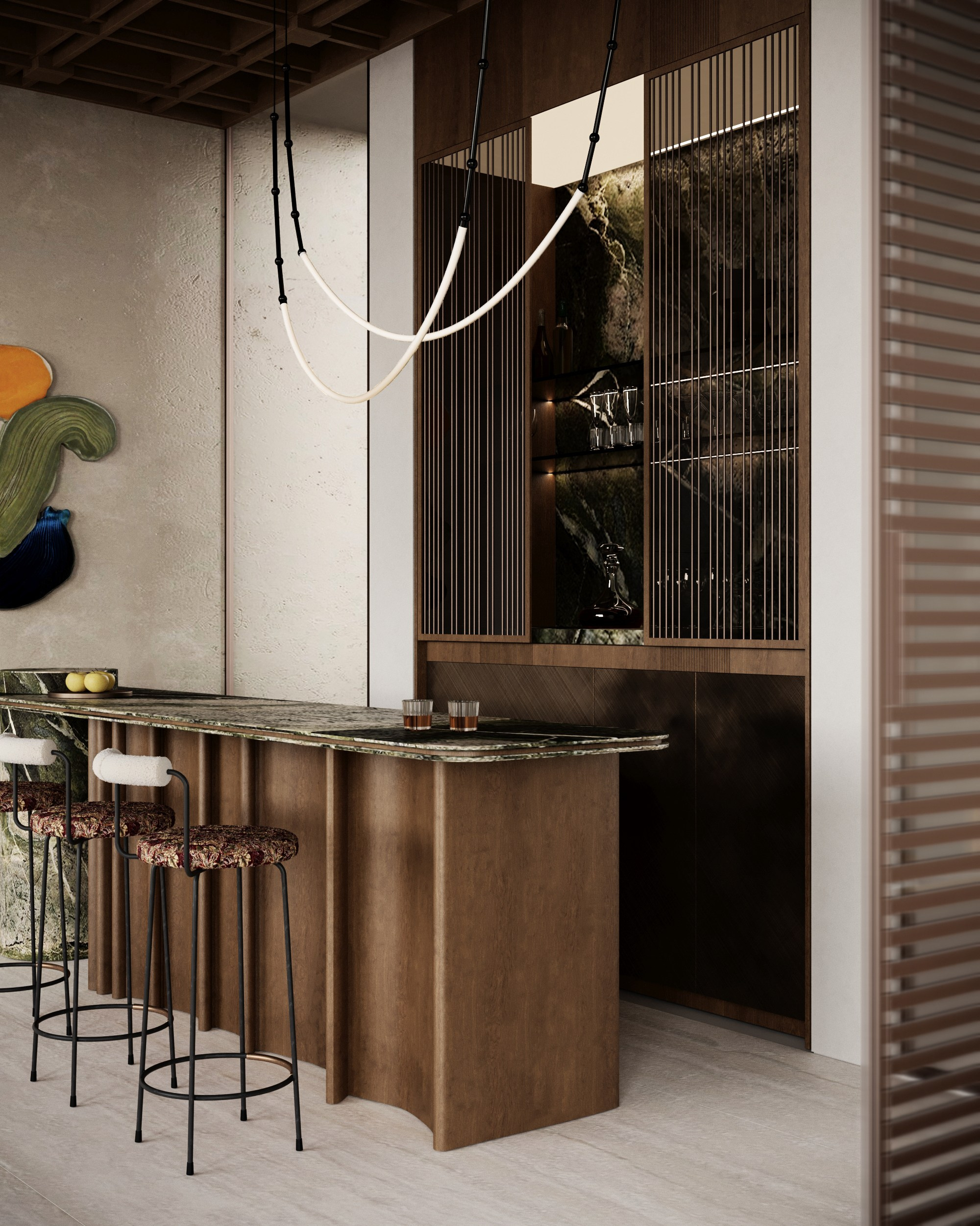 Villa in Dubai. Interior designer / visualizer Lisa Oputina