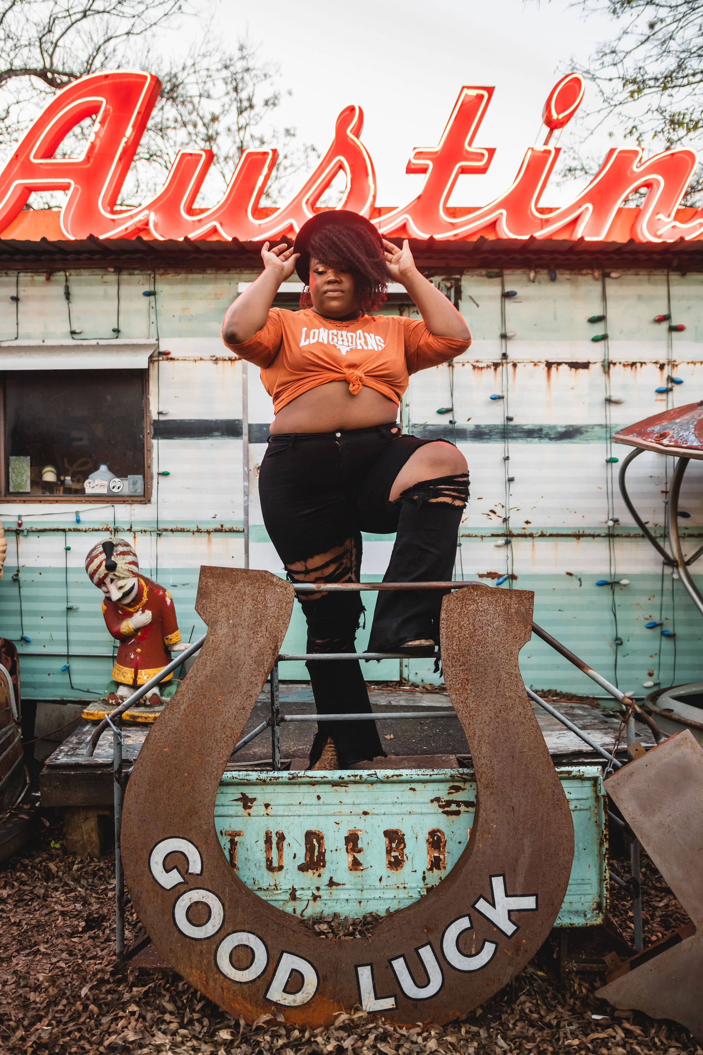 Tyler's senior photoshoot in Downtown Austin