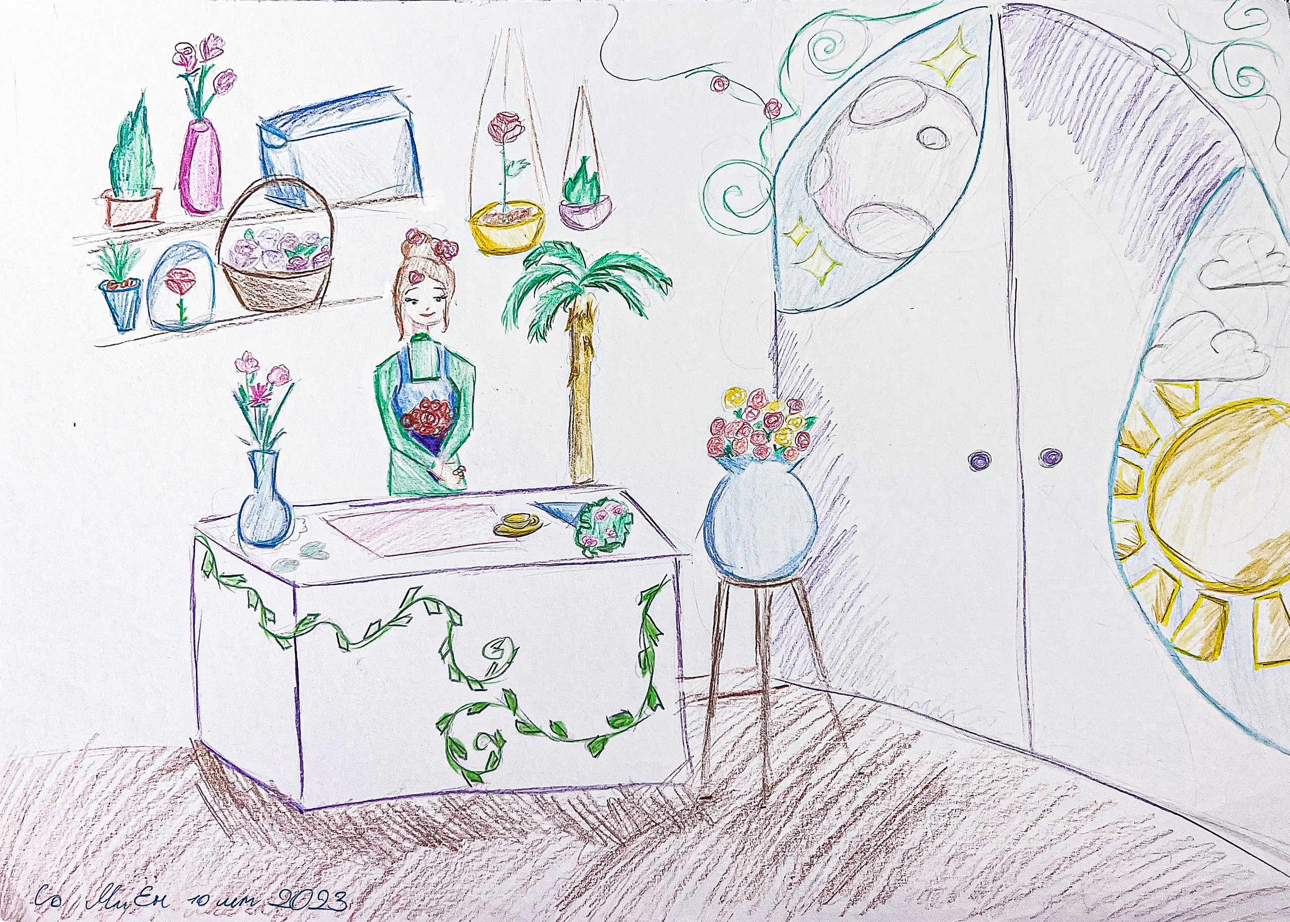 Artworks by my talented pupils. Professional Artist, teacher of art, Artistic Photographer In Dubai (U