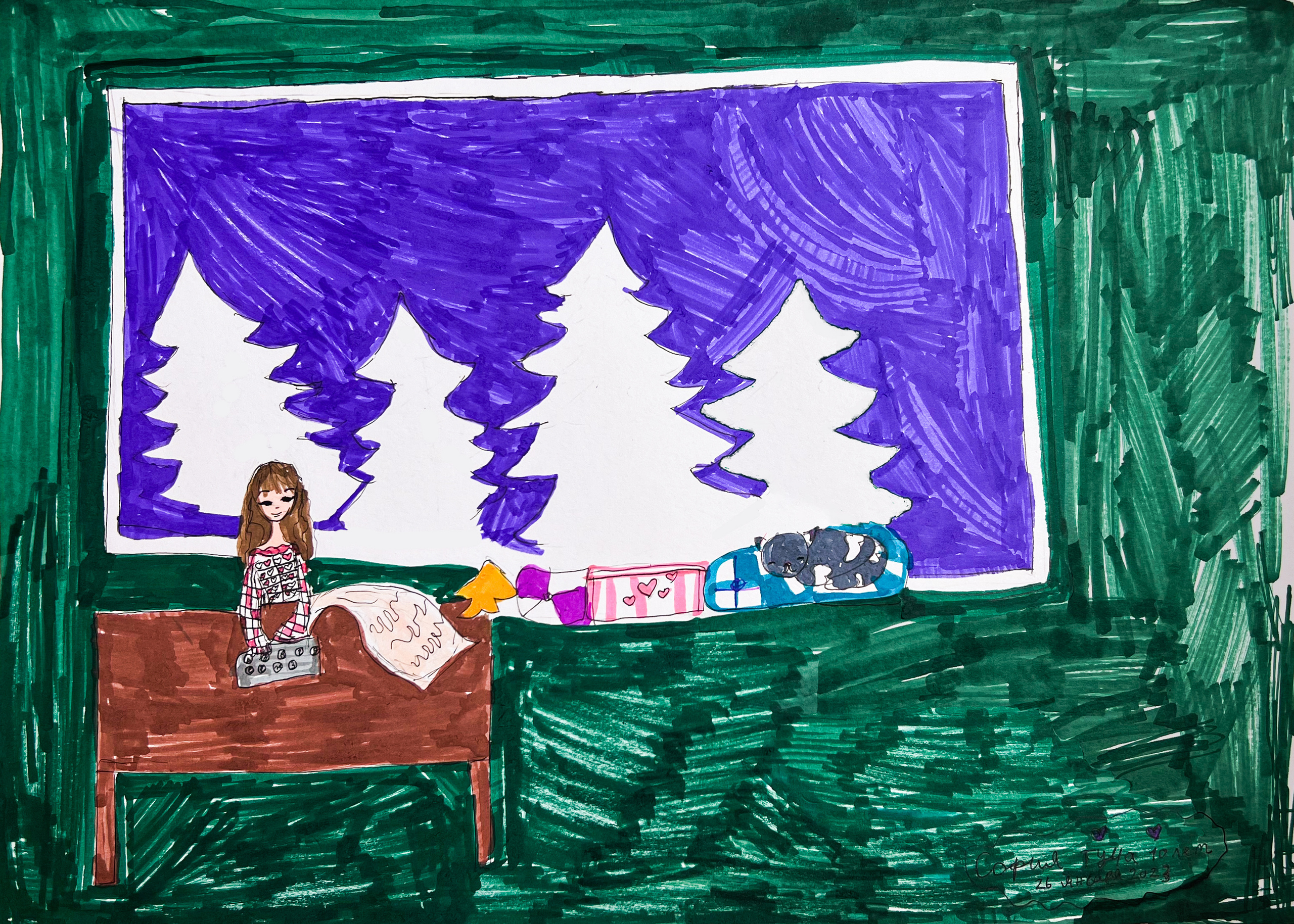 Artworks by my talented pupils. Professional Artist, teacher of art, Artistic Photographer In Dubai (U