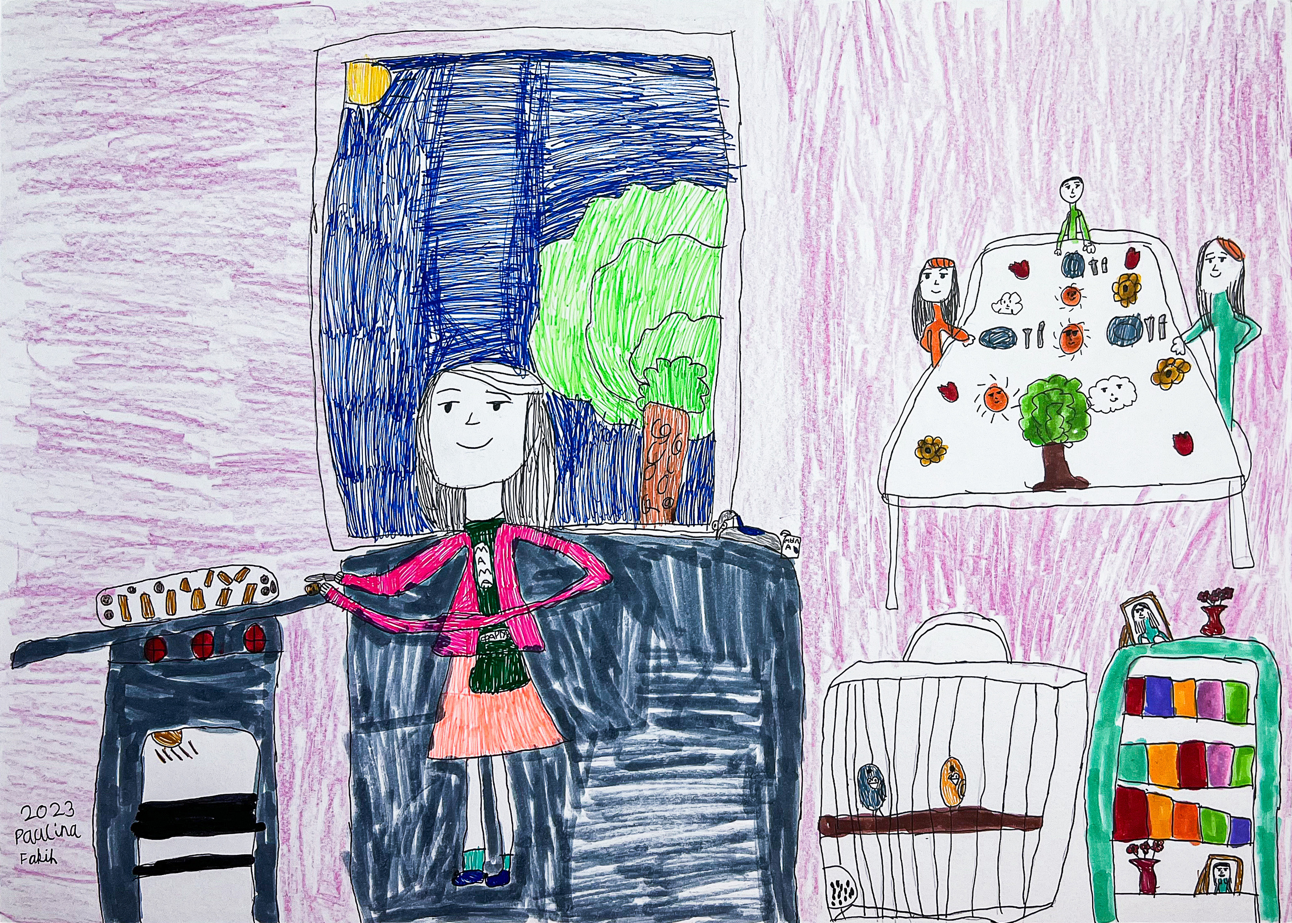 Artworks by my talented pupils. Professional Artist, teacher of art, Artistic Photographer In Dubai (U