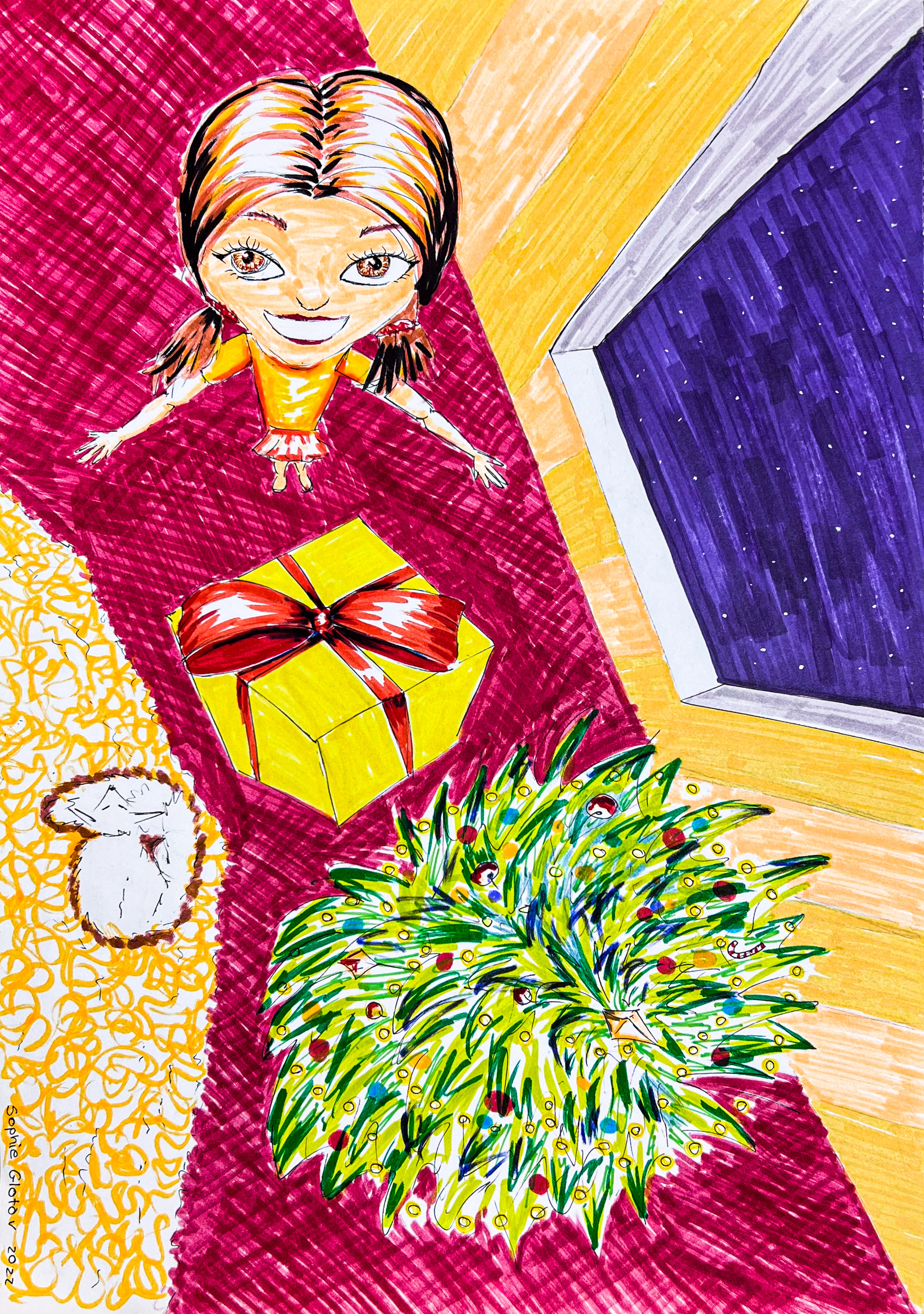 Artworks by my talented pupils. Professional Artist, teacher of art, Artistic Photographer In Dubai (U