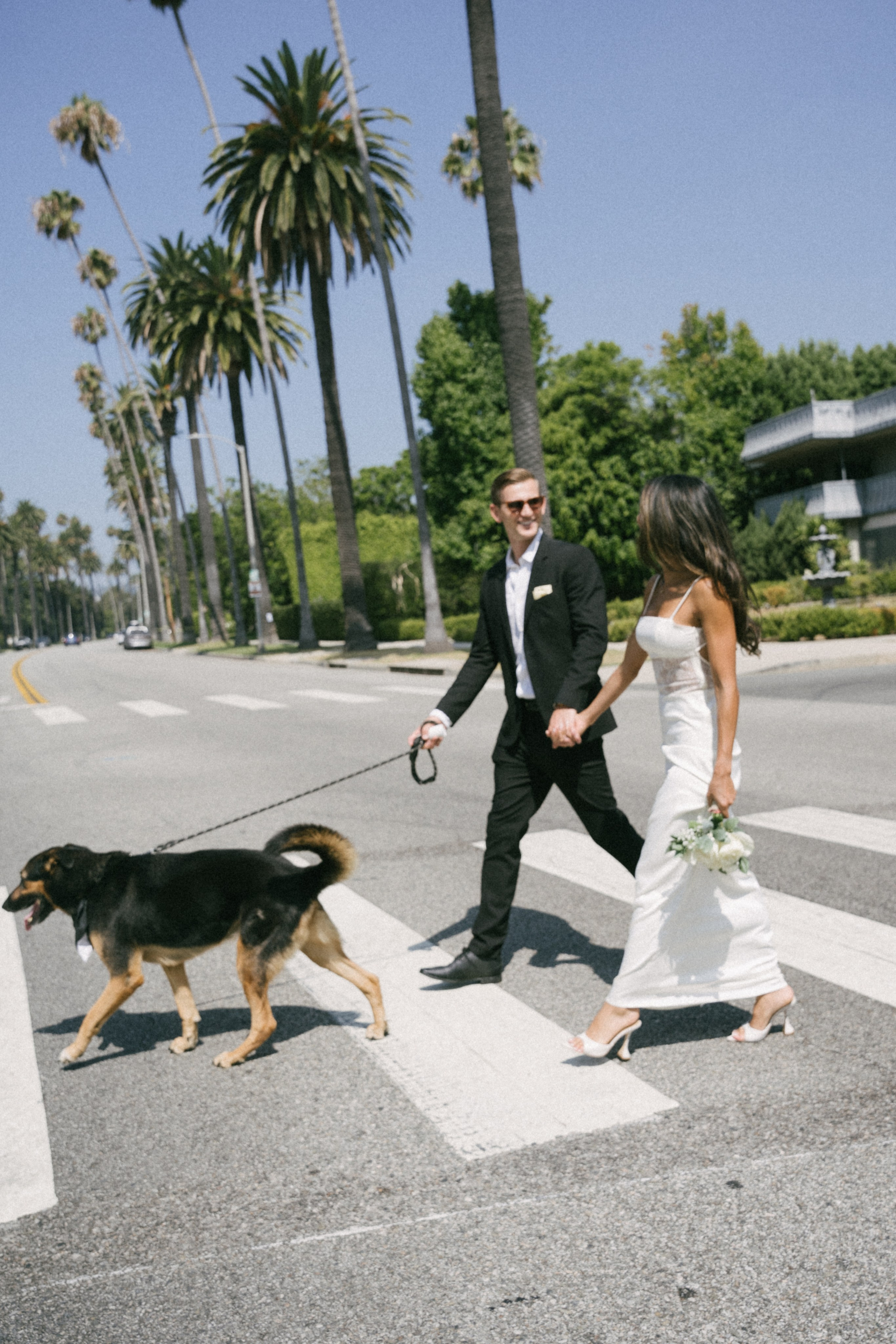 Beverly Hills Courthouse Wedding. Beverly Hill Elopement. Small Wedding in Beverly Hills
