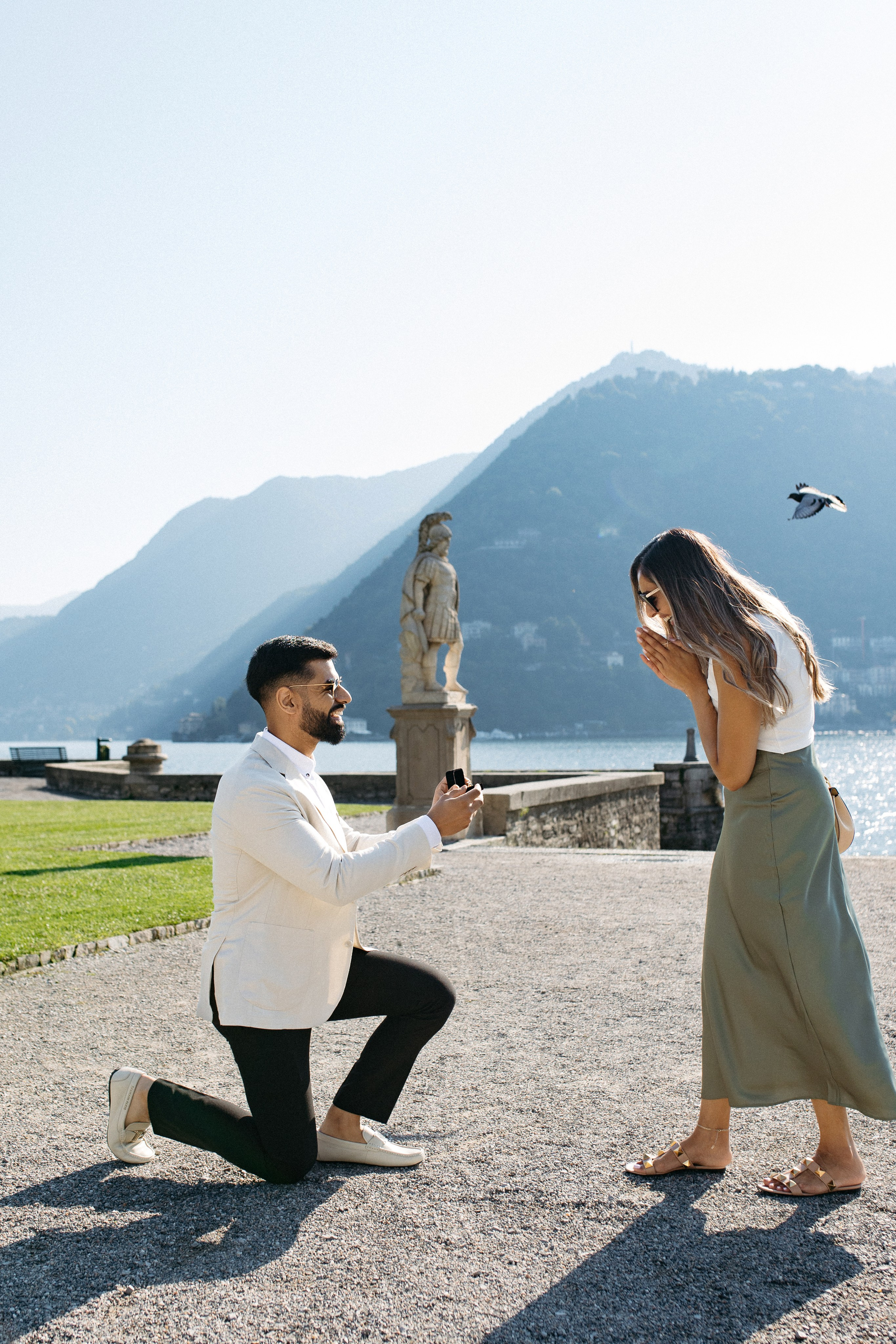 She said yes 💍. Wedding photographer in Italy
