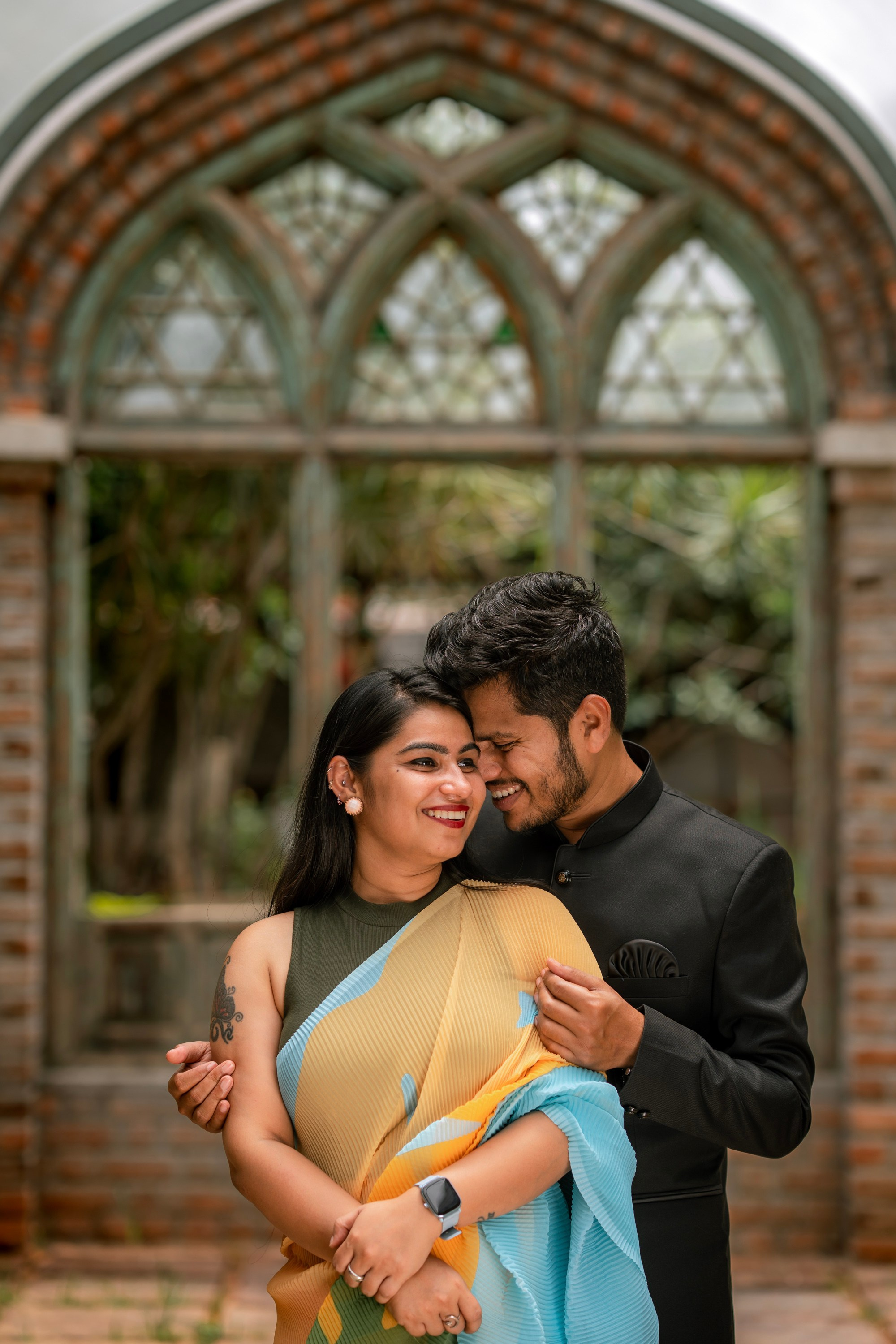 Prakriti & Ayush, Pre-Wedding Shoot at Shibravyi Courtyard, Bangalore | Truly Yours