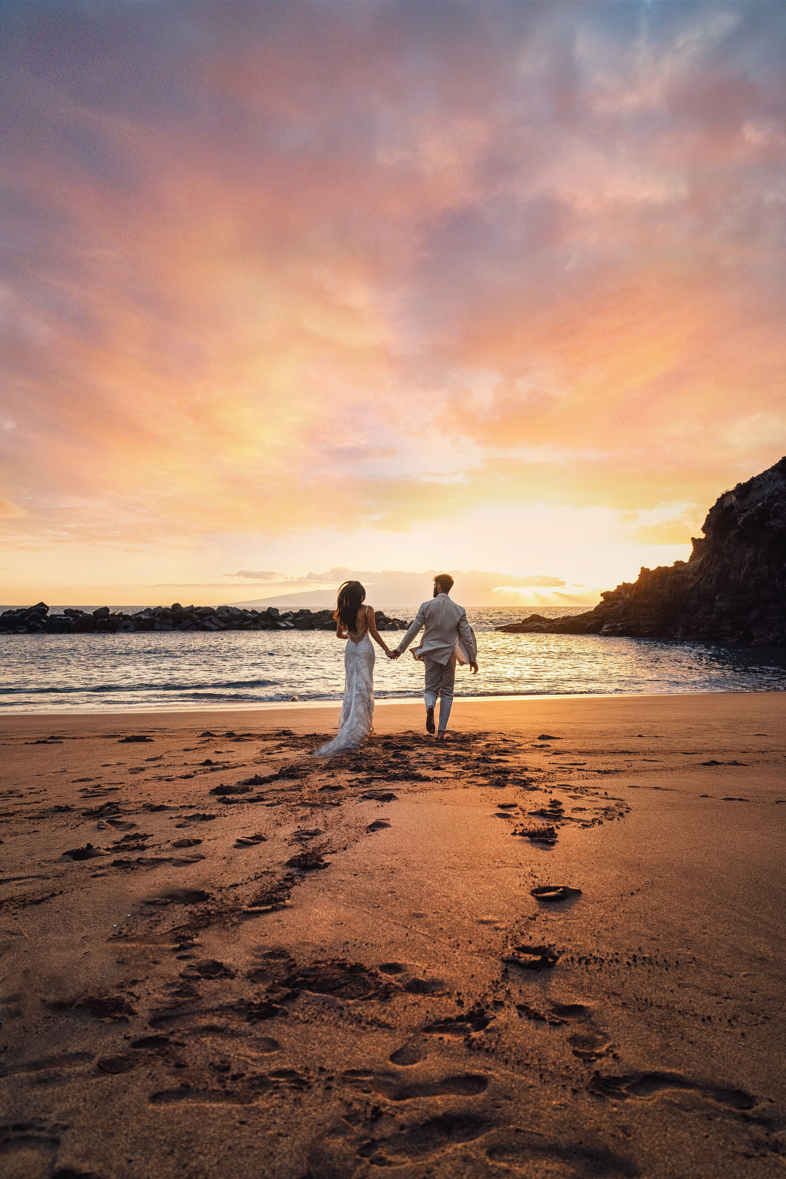 Bodas en Tenerife. Таня Боннет | Профессиональный фотограф на Тенерифе — Летящие платья