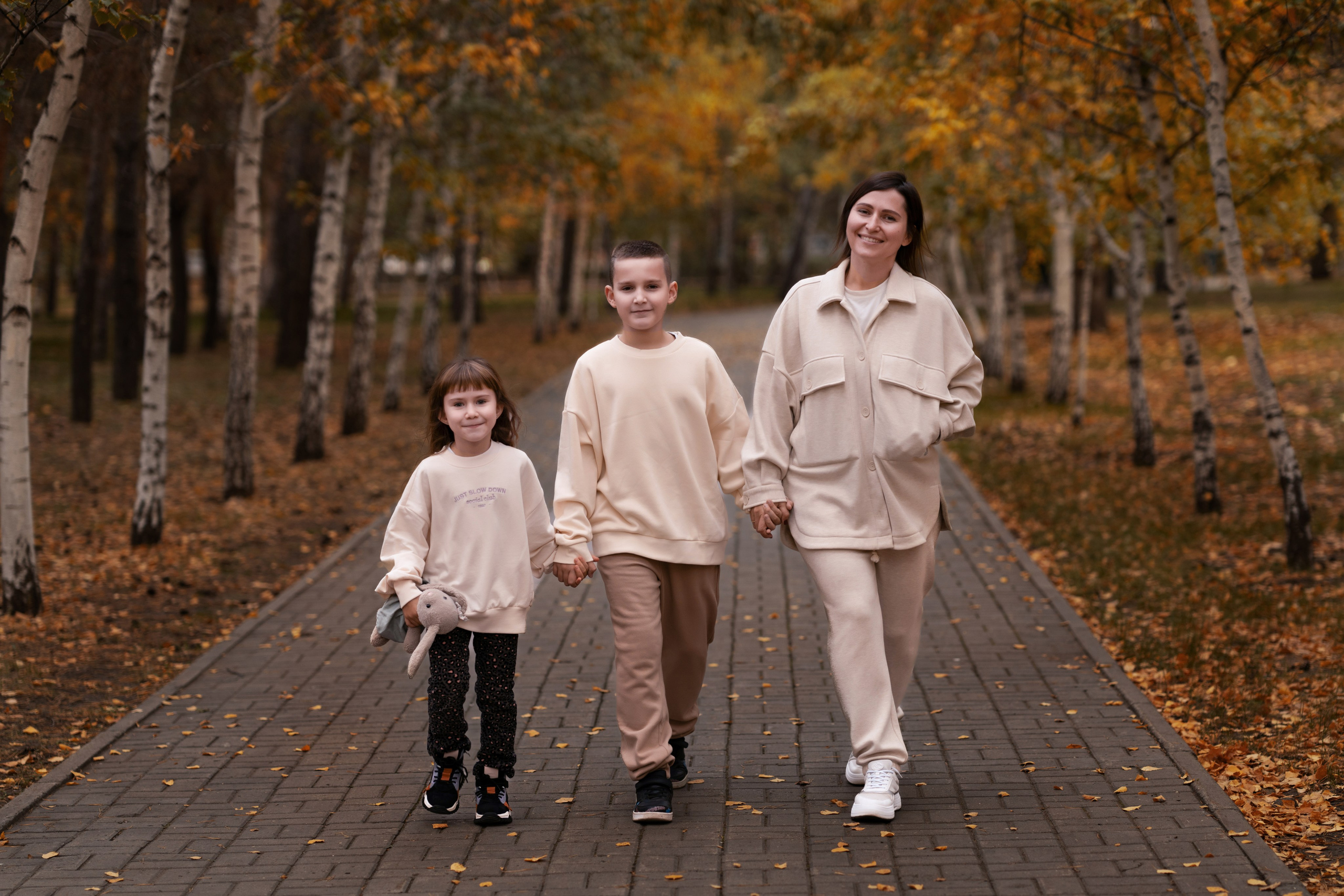 Анастасия и детки. Фотограф Костанай