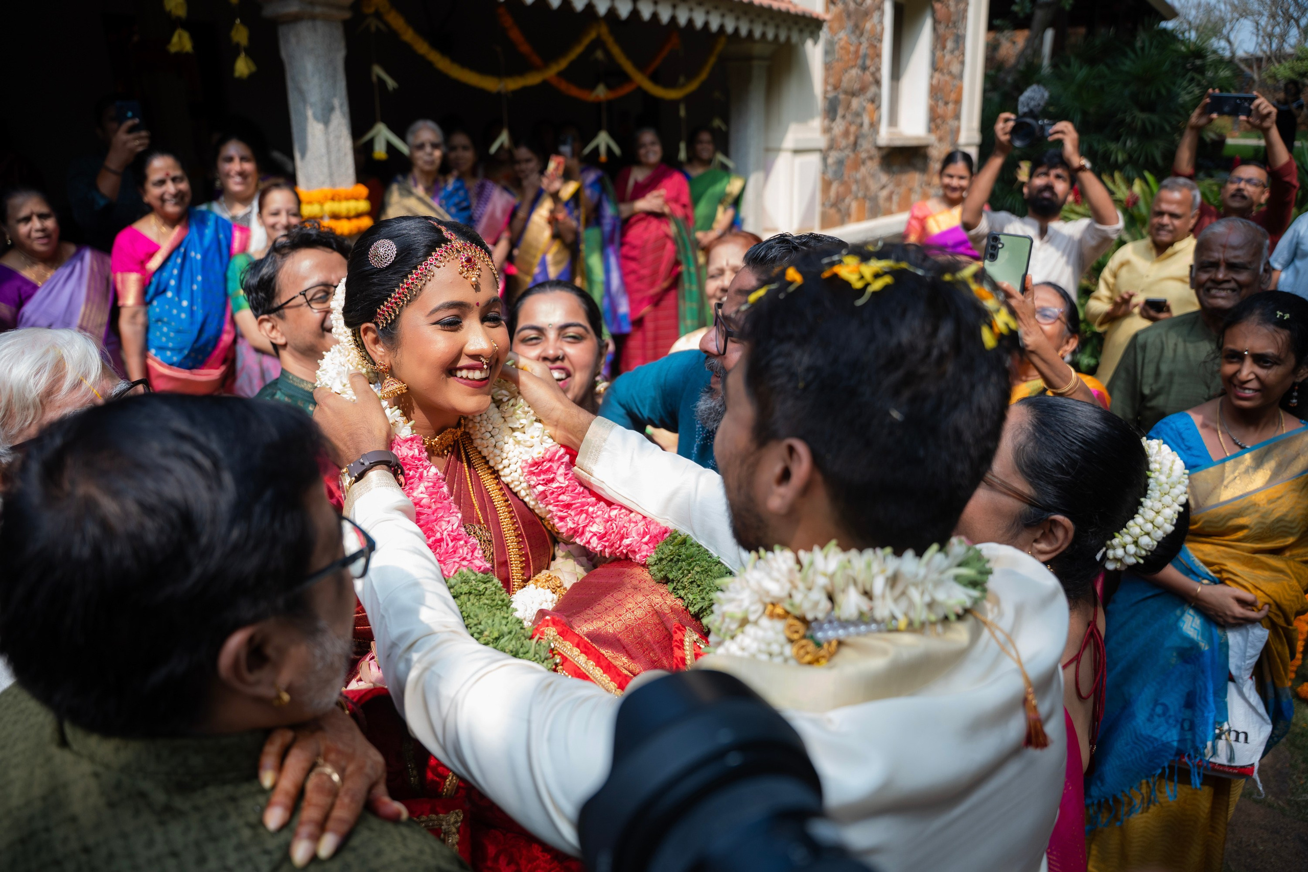 Samyuktha & Manoj, Tamil and Telugu Wedding at Angana Courtyard, Bangalore | Truly Yours