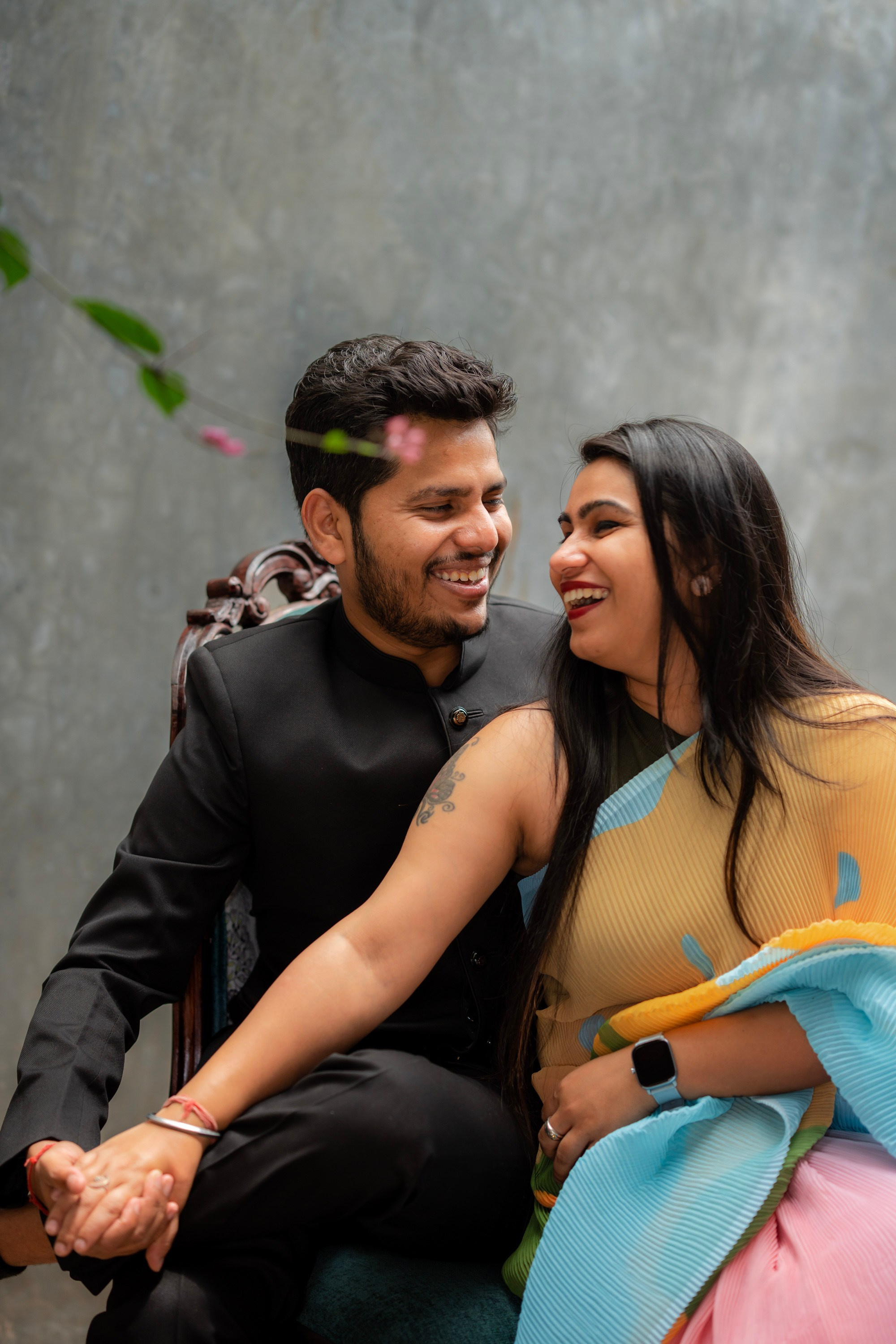 Prakriti & Ayush, Pre-Wedding Shoot at Shibravyi Courtyard, Bangalore | Truly Yours