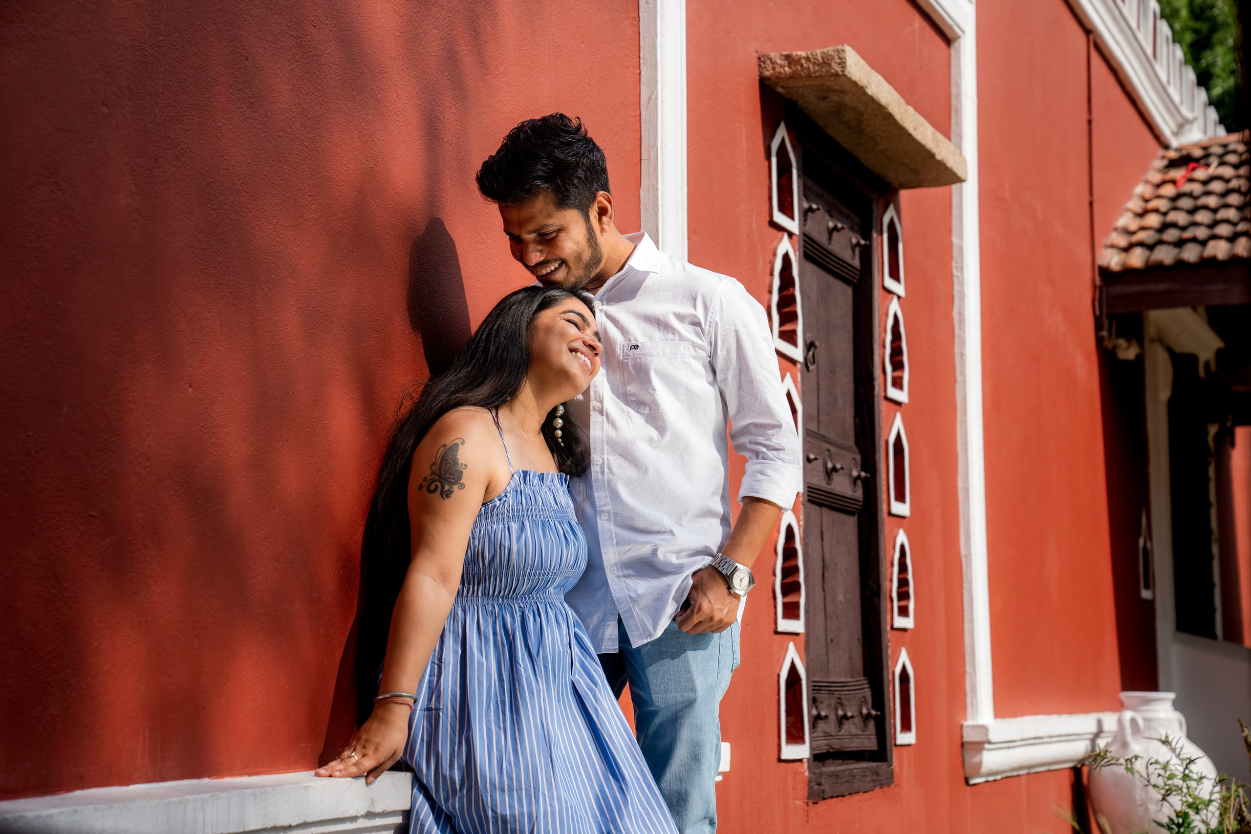 Prakriti & Ayush, Pre-Wedding Shoot at Shibravyi Courtyard, Bangalore | Truly Yours