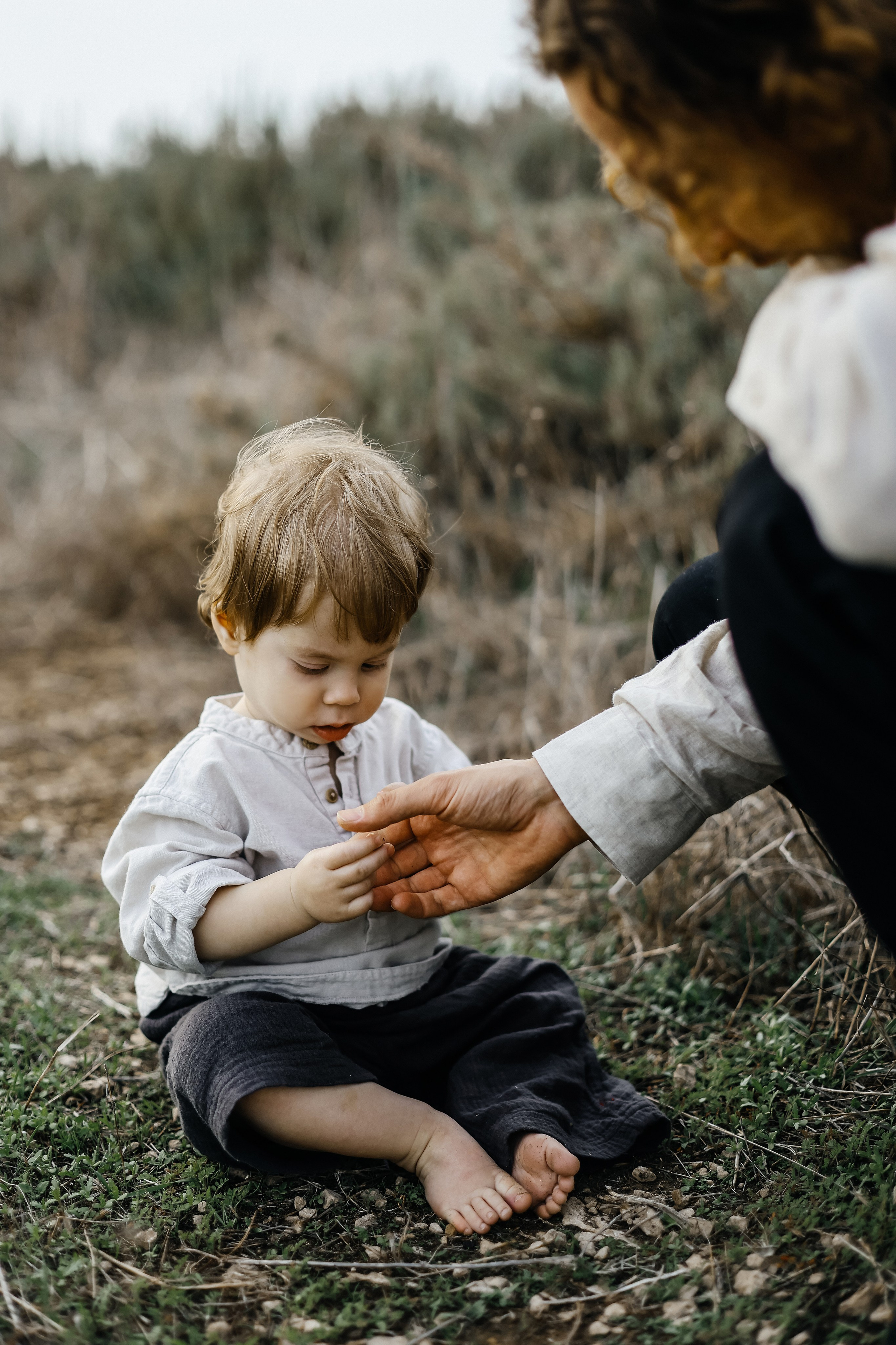 Little curls in Atlit. Family photographer in Israel