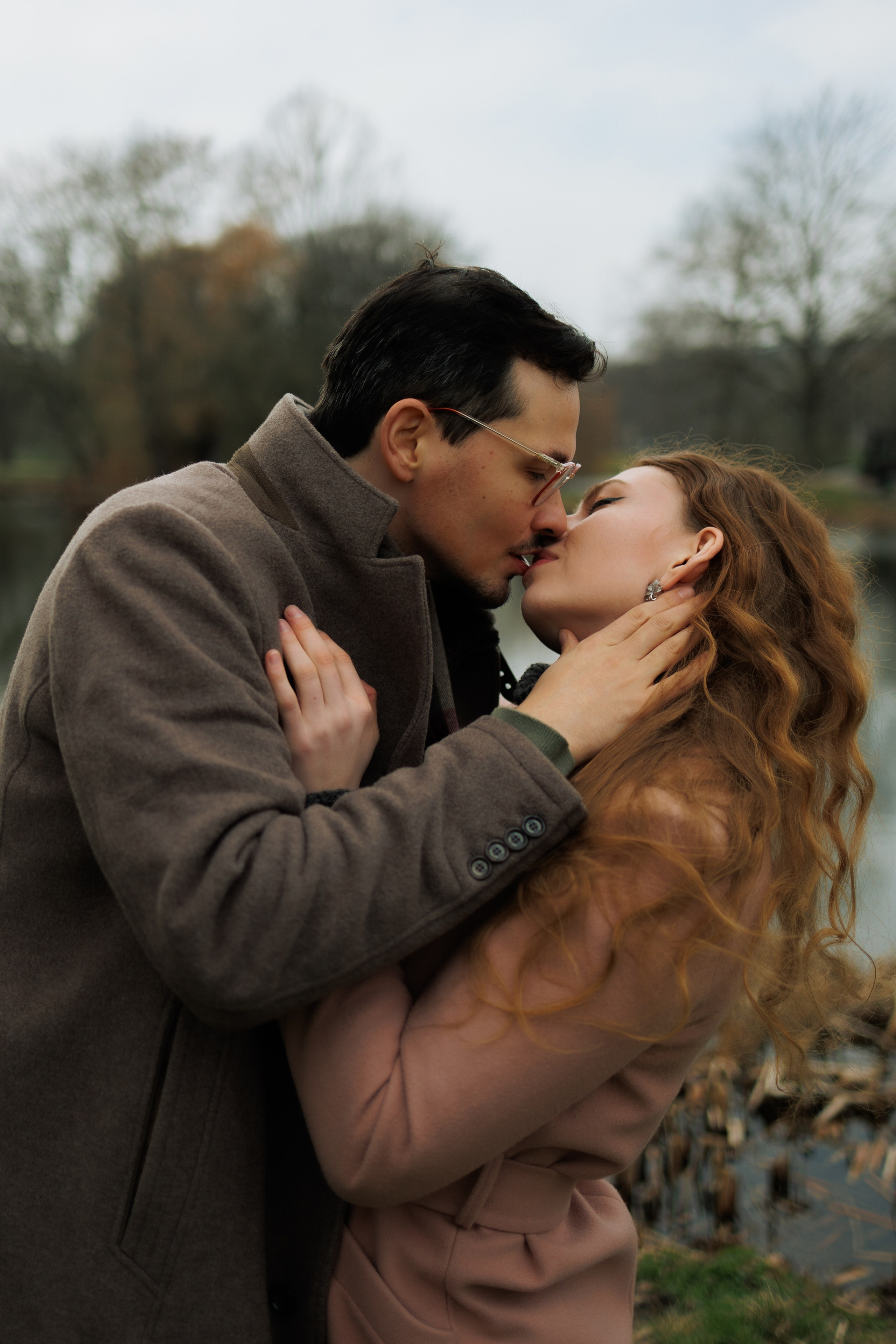 Love Story in Leipzig Park. Emotional&Cinematic Couple Photoshoot by Kristina Kozheltsova. Kristina Kozheltsova- Soulful Portrait&Lifestyle&Love Story Photographer in Leipzig, Germany