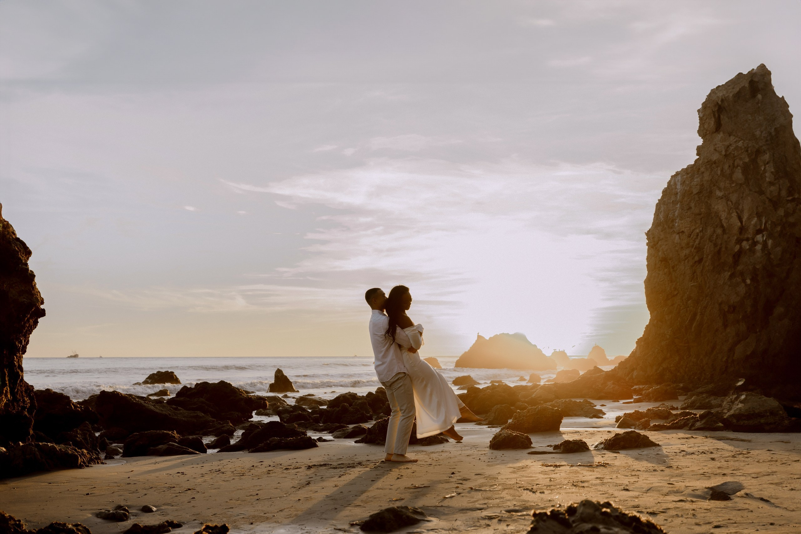 Engagement Photoshoot at El Matador Beach, Malibu | Taya Frank. Southern California Family and Couple Photographer