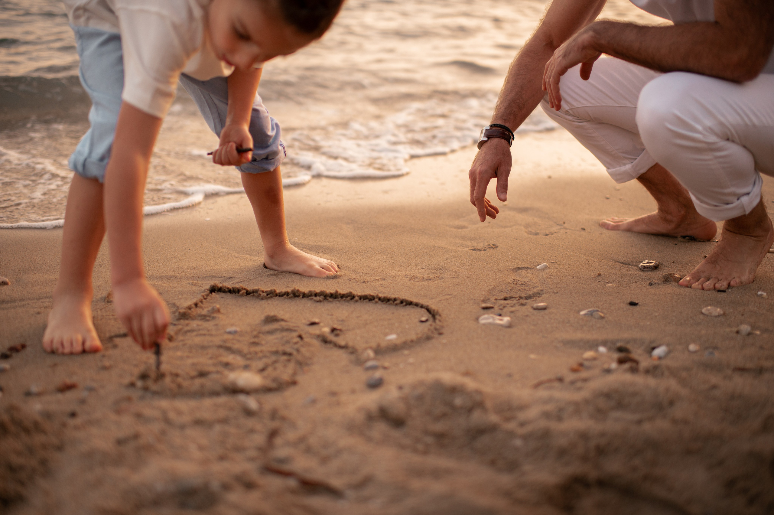 Family Sunset Beach. Семейная, детская, портретная и предметная фотосъемка в Салониках