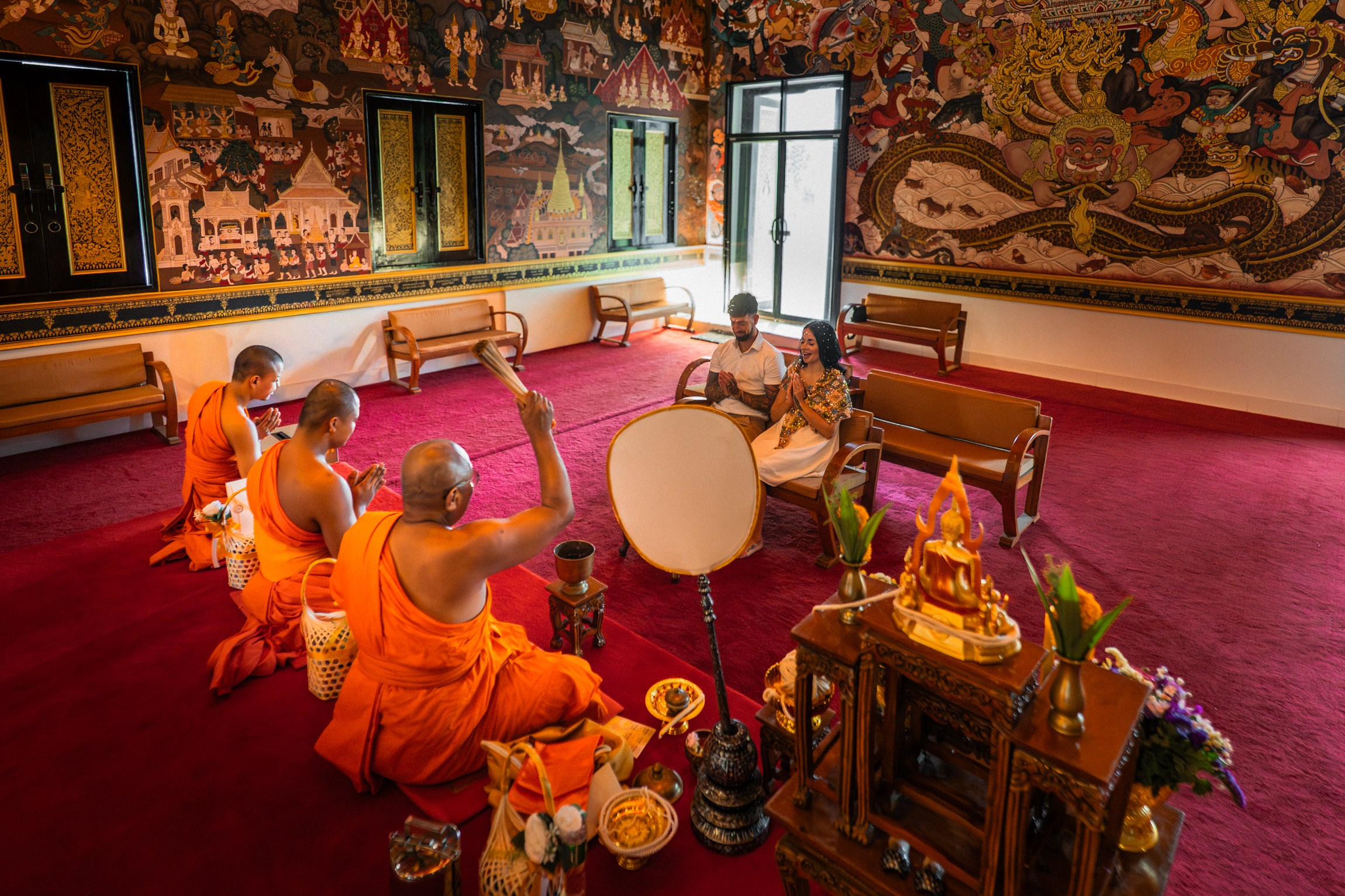 Just for 2. Buddhist blessing wedding Ceremony on Koh Samui, Thailand