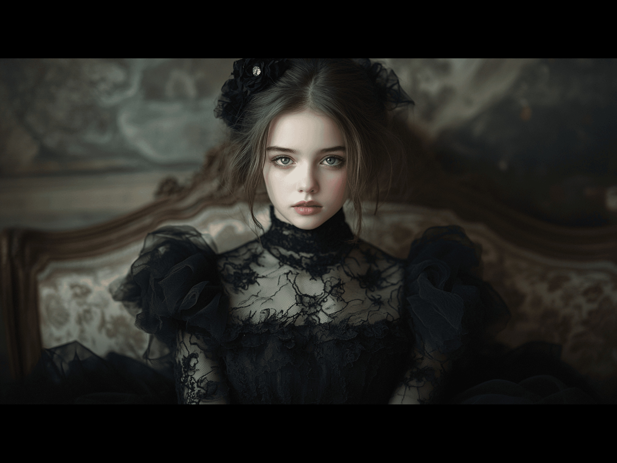 Seated Poise in Vintage Elegance. Edwardsartistry