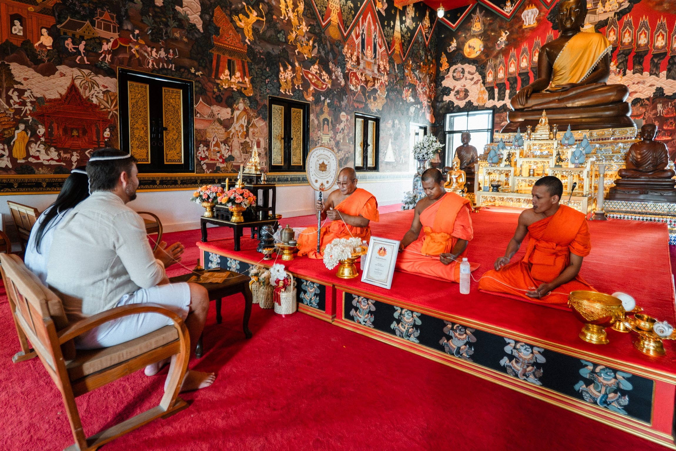 Traditional Buddhist Wedding Ceremony in Temple on Koh Samui | Wedding Planner